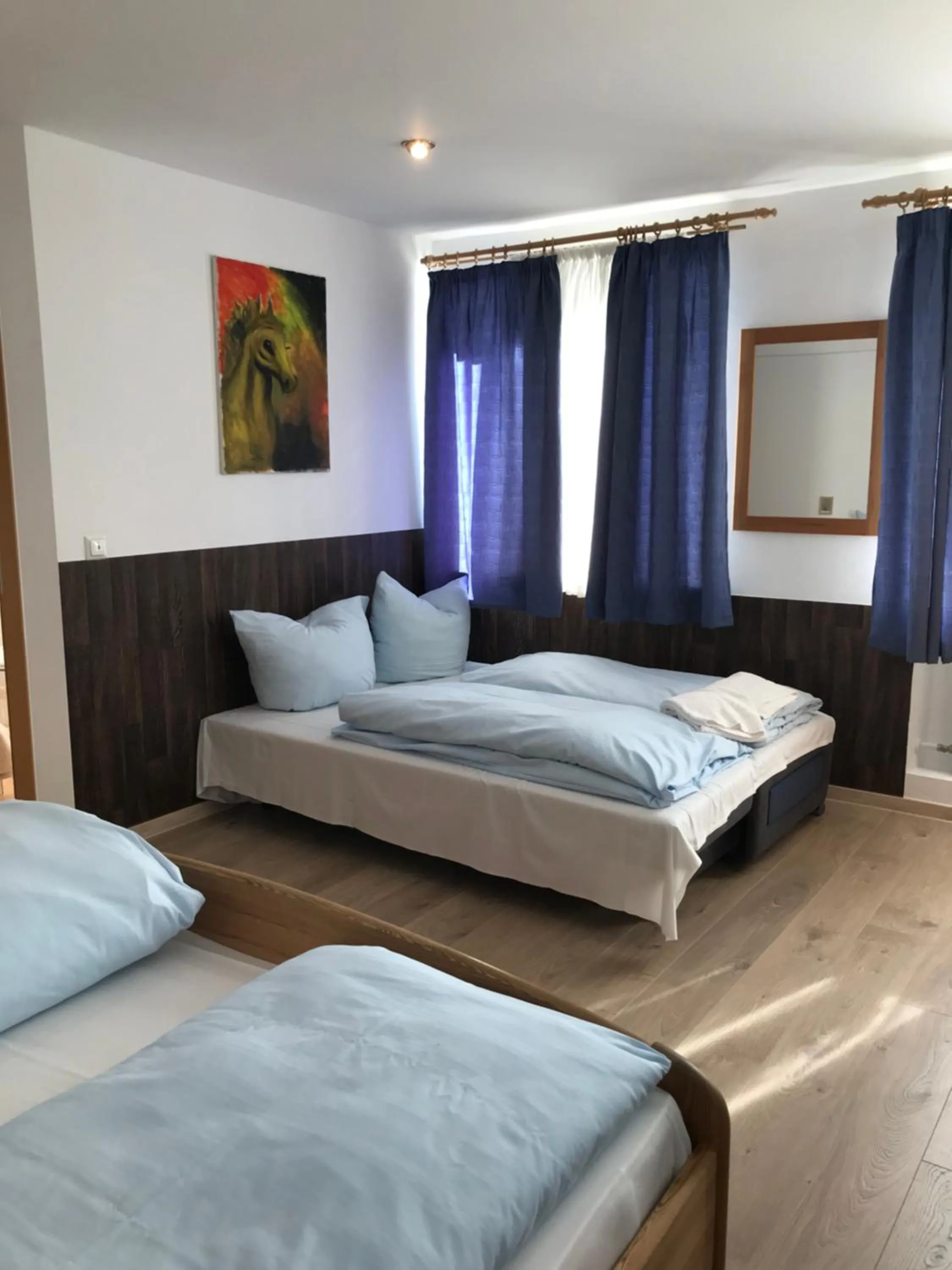 Bed in Hotel Guntia Boardinghouse virtueller check in und Zimmer Zugang