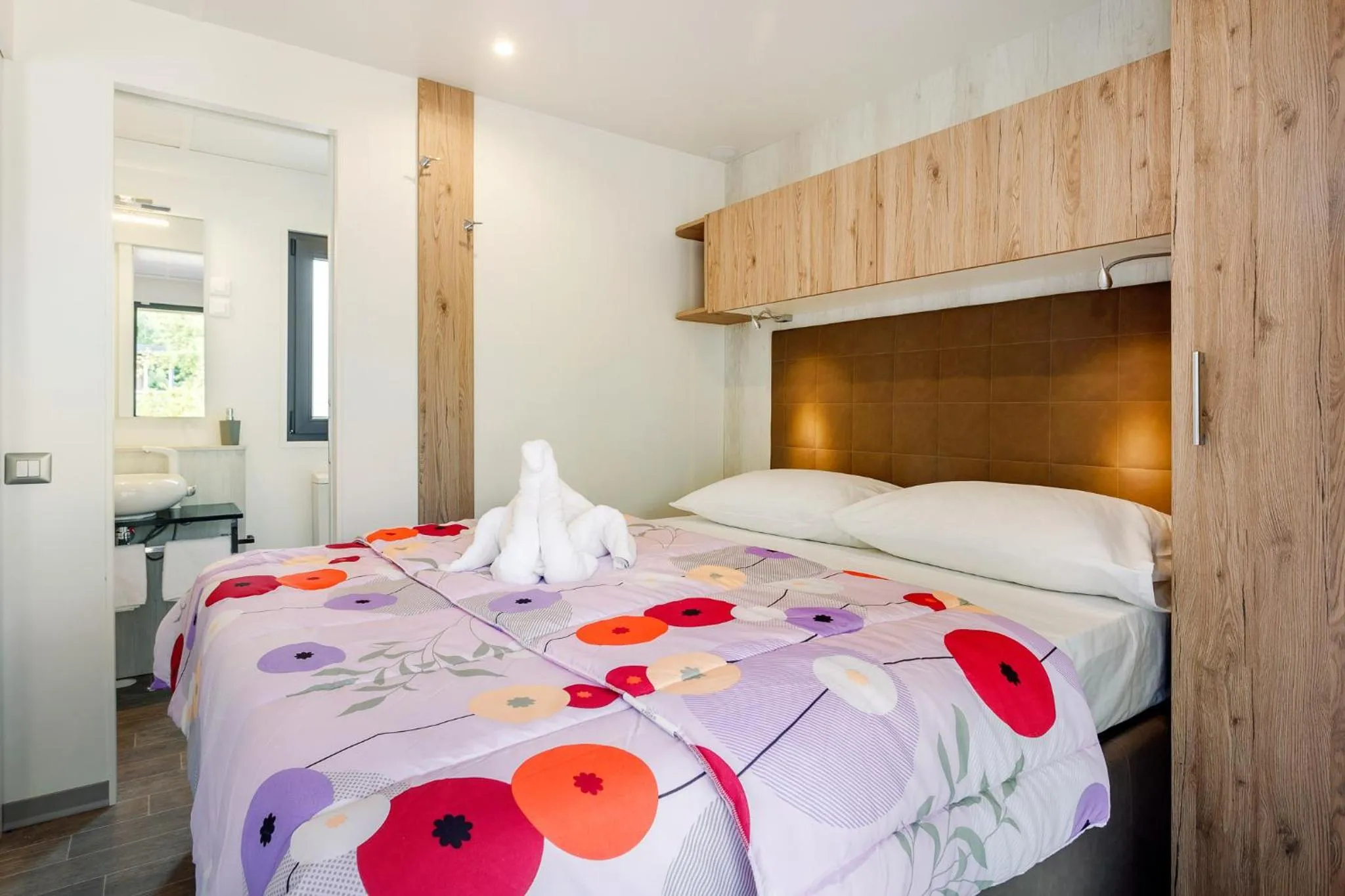 Bed in Premium Camping Homes Santa Marina, Lanterna