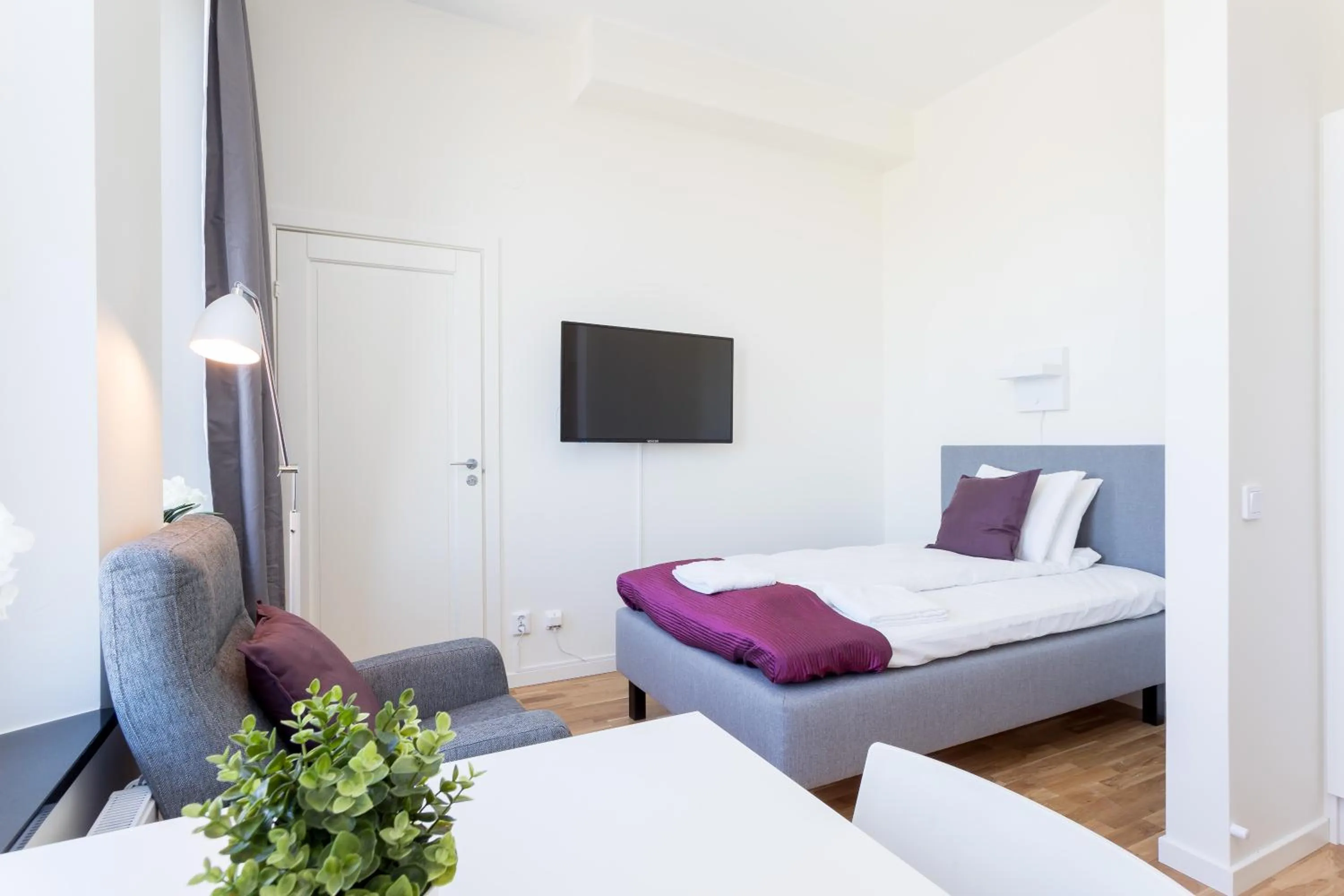 Bedroom, Bed in ApartDirect Linköping Vasastaden