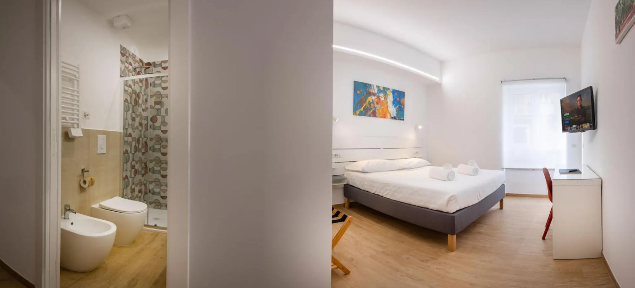 Bedroom, Bed in RomeCookSea Guest House