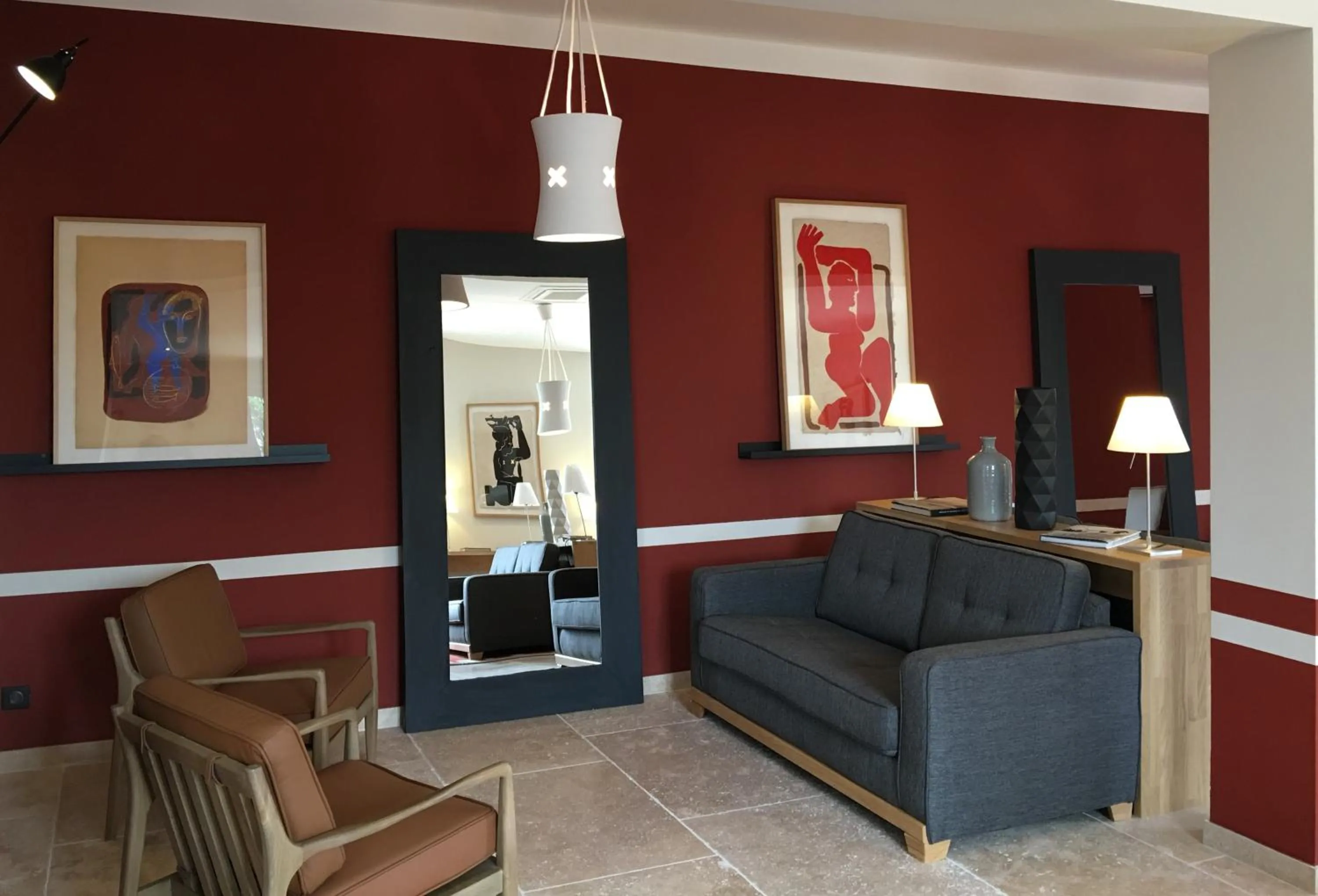 Living room in La Maison des Ocres - Provence