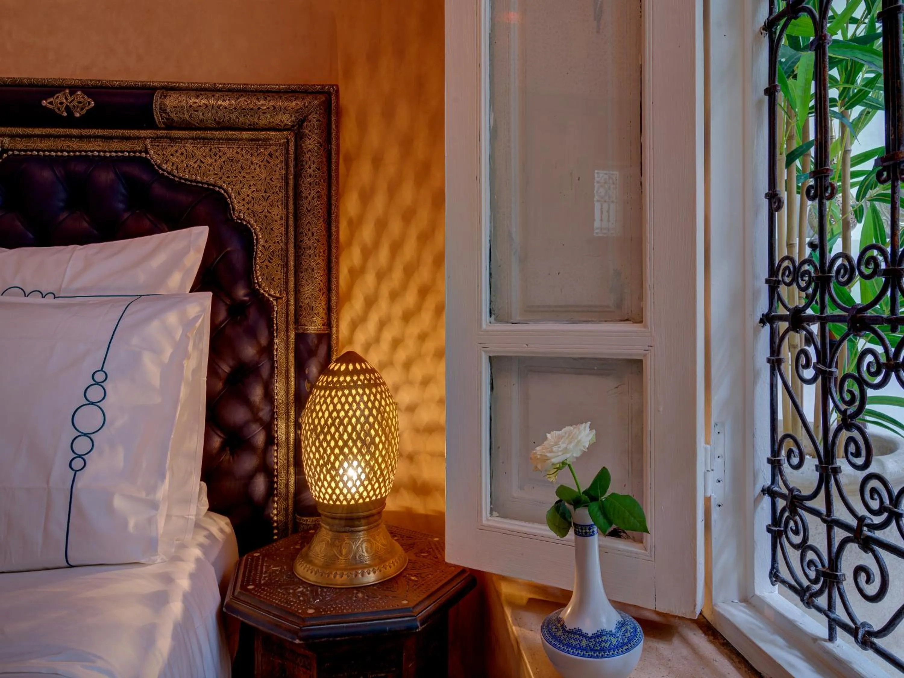 Bed in Riad Princesse Du Désert & Spa