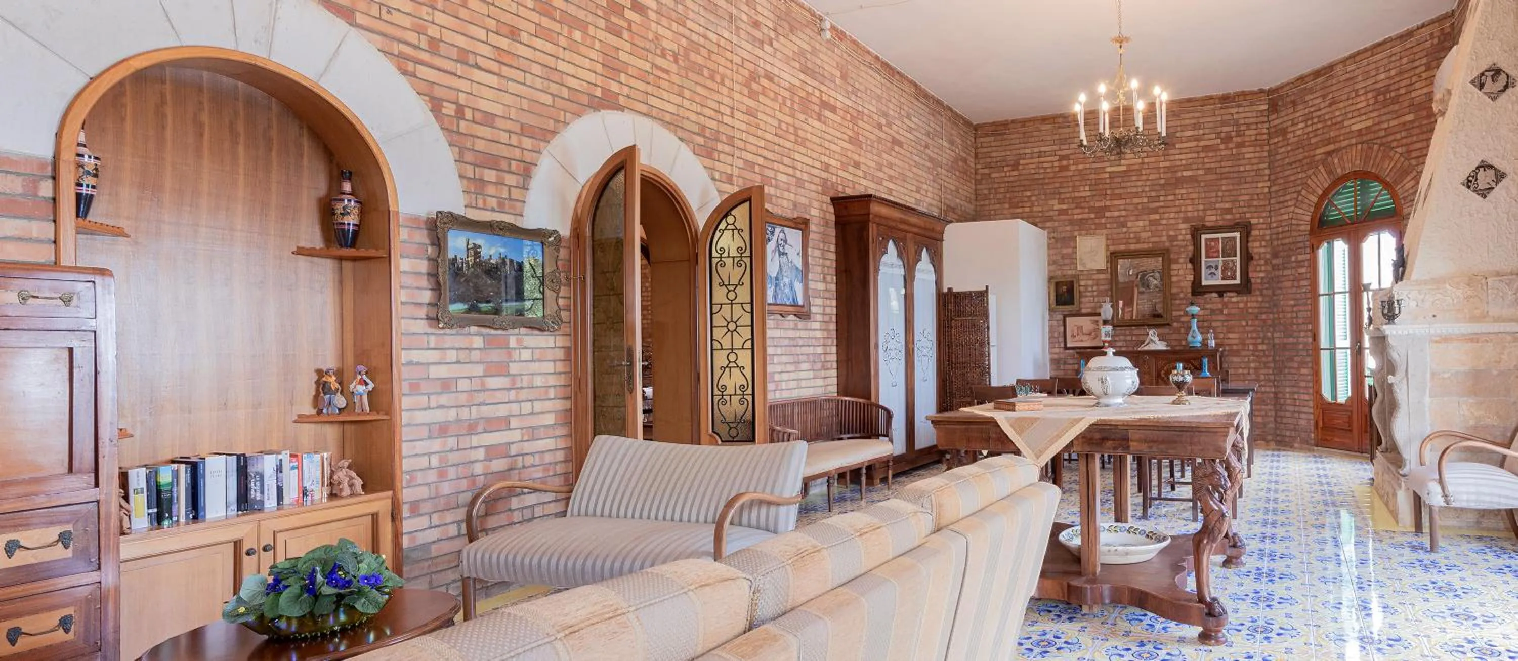 Living room in B & B Torre Saracena