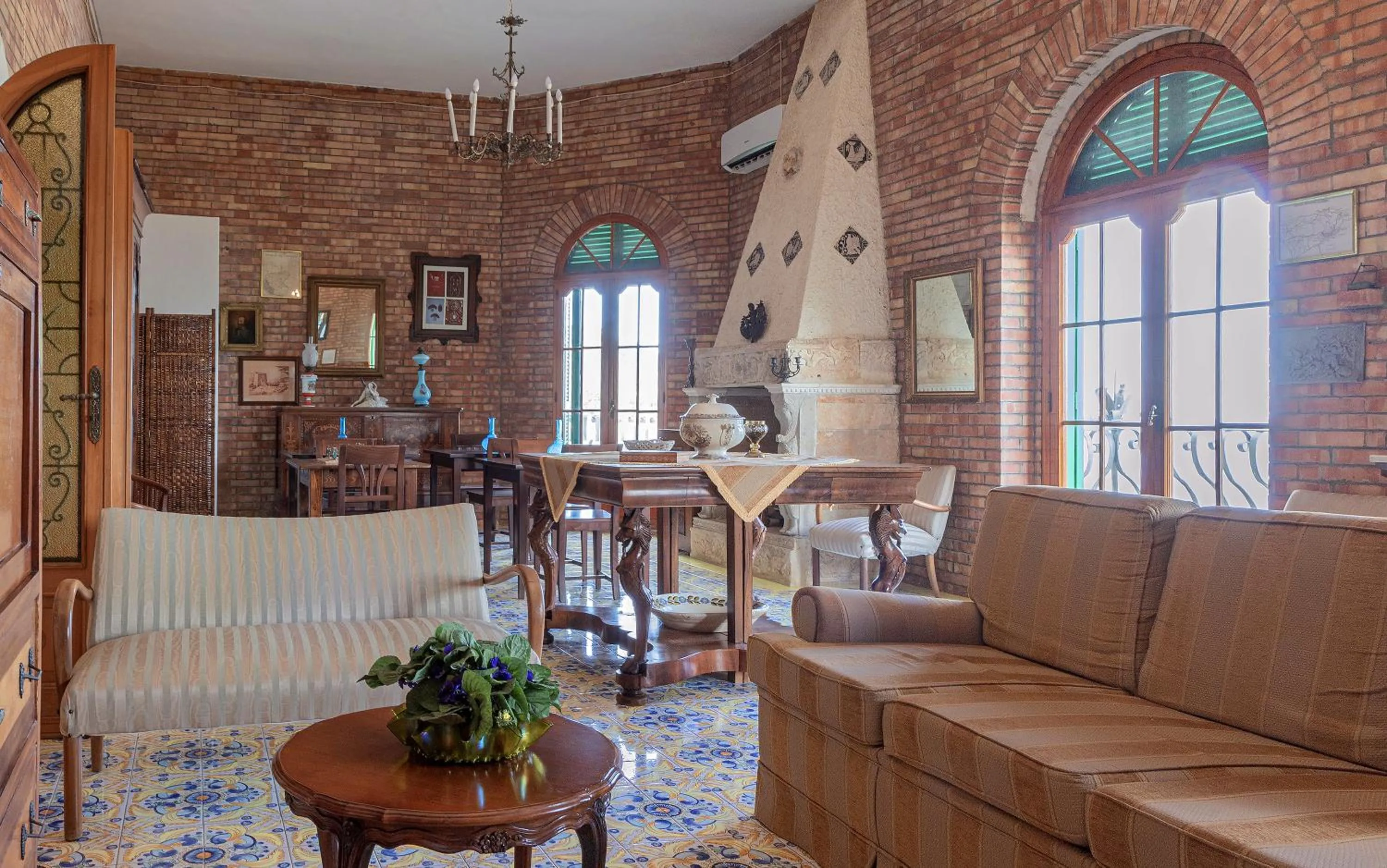 Living room in B & B Torre Saracena