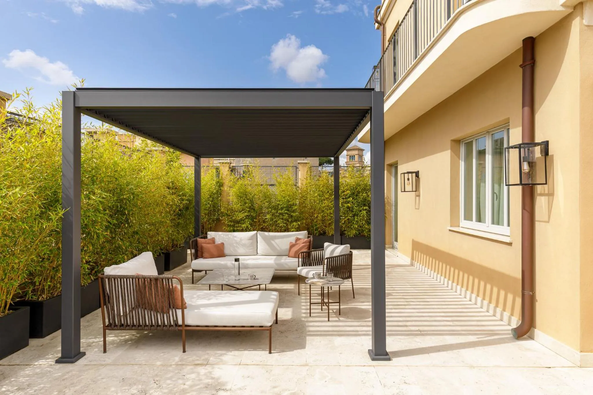 Balcony/Terrace in Room Mate Collection Gran Filippo, Rome-Fontana di Trevi