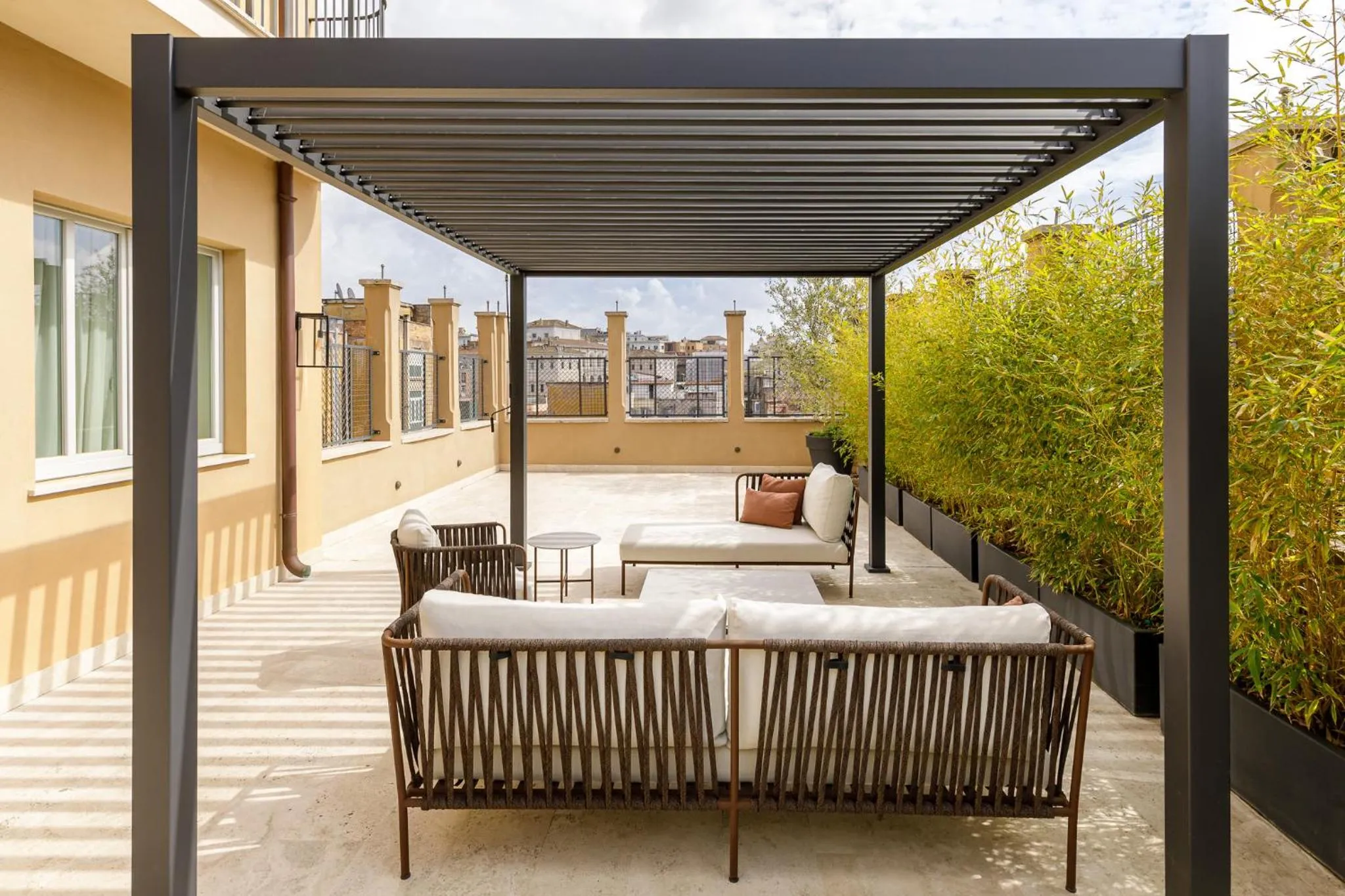 Balcony/Terrace in Room Mate Collection Gran Filippo, Rome-Fontana di Trevi