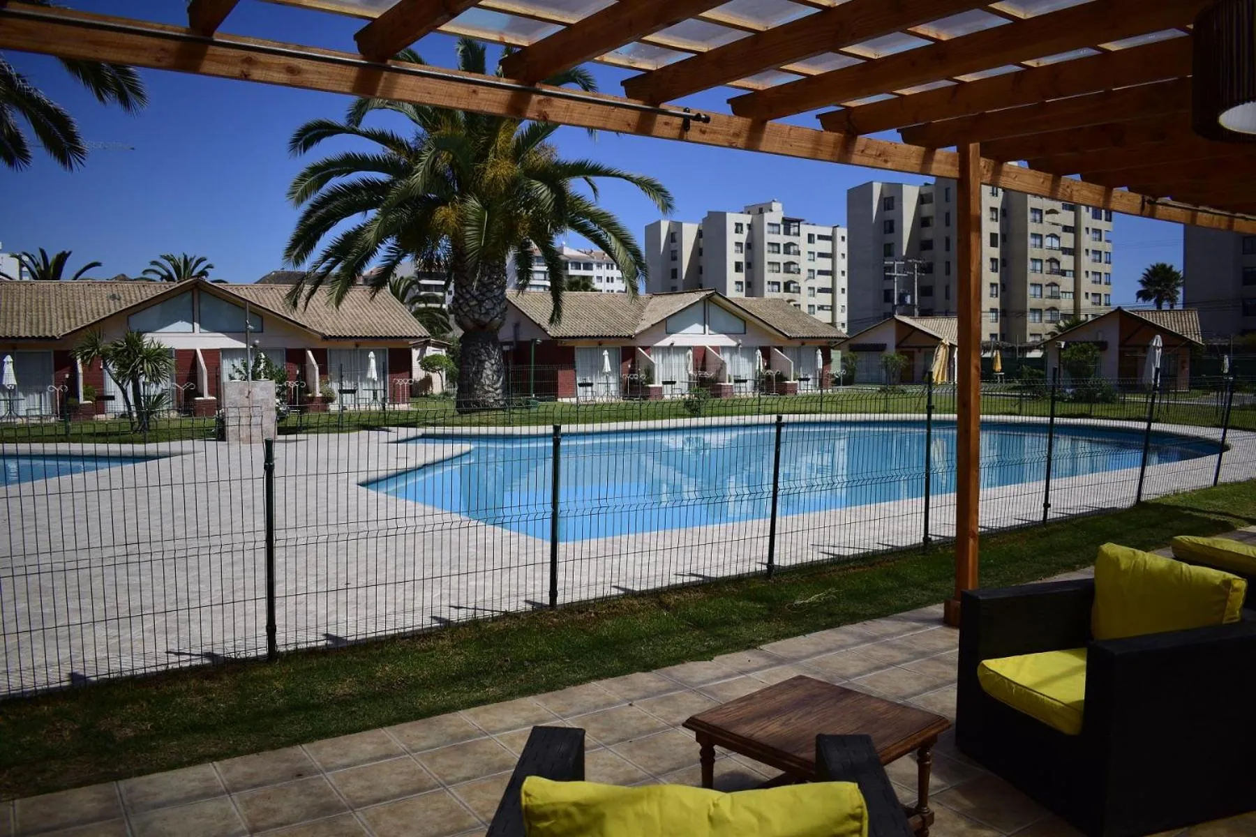 Pool view in Apart Hotel Y Cabanas Vegasur