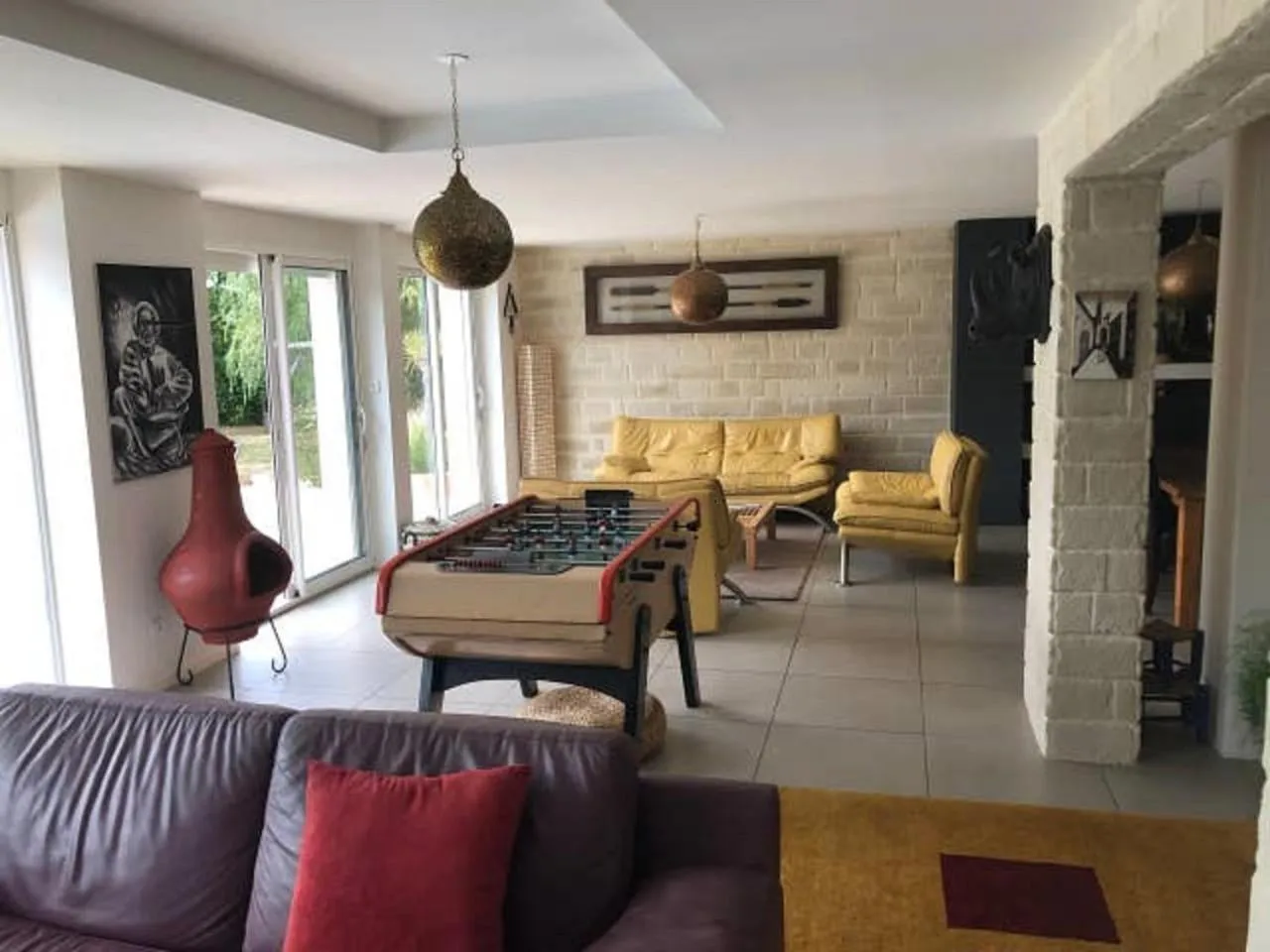 Seating area in Merveilleuses chambres d'hôtes à Panazol