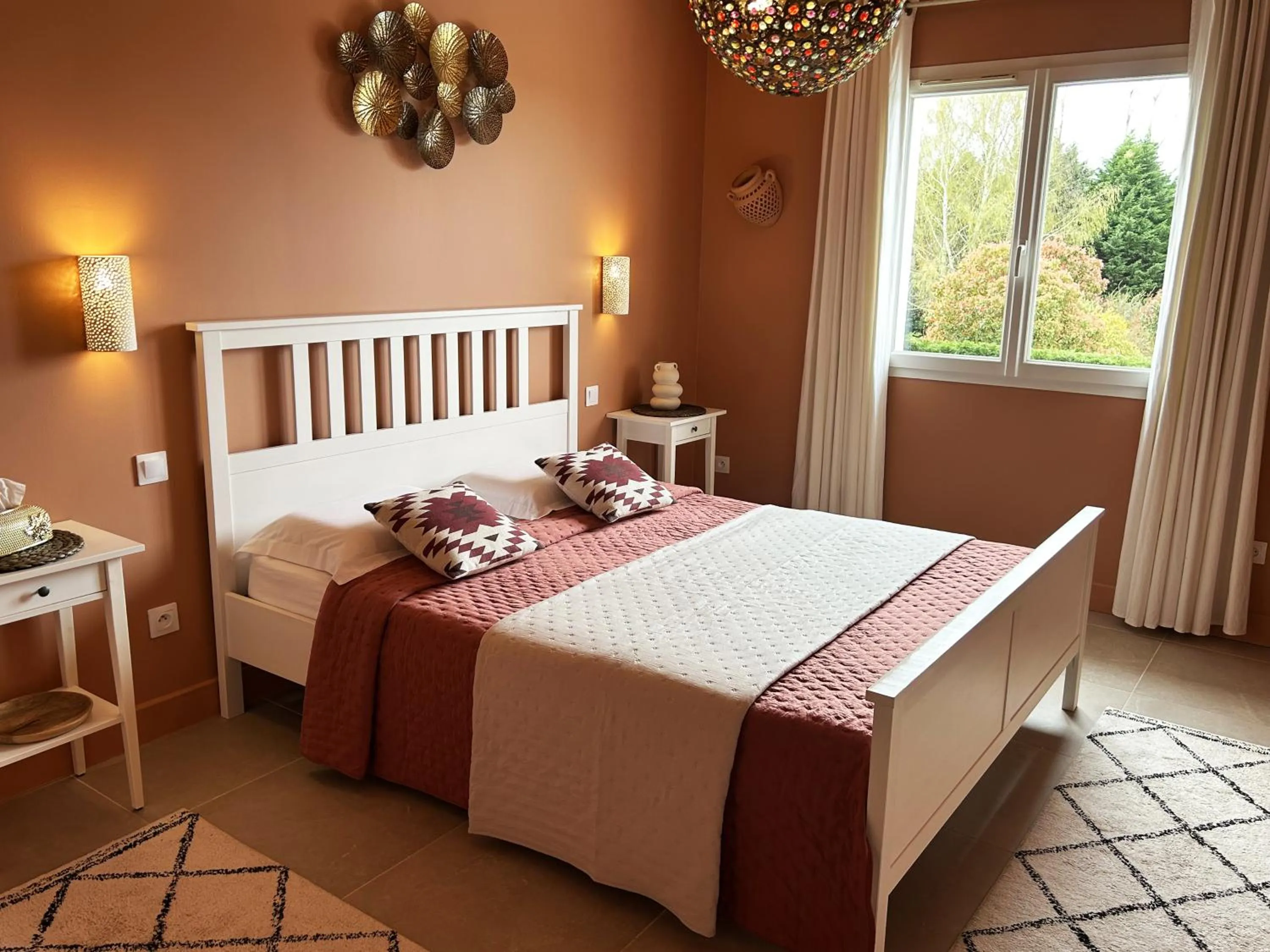 Bedroom in Merveilleuses chambres d'hôtes à Panazol