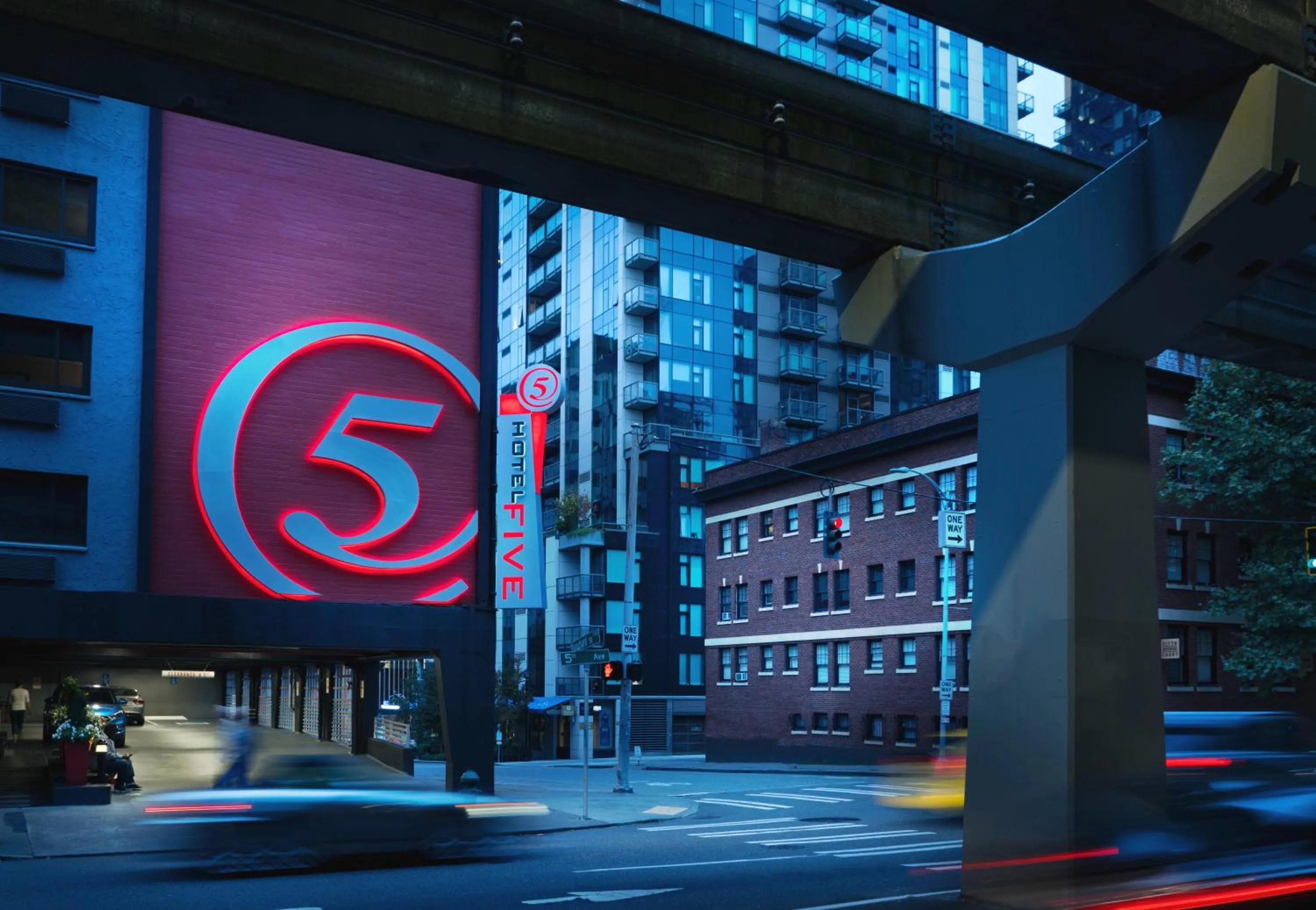 Property building in Staypineapple, Hotel FIVE, Downtown Seattle