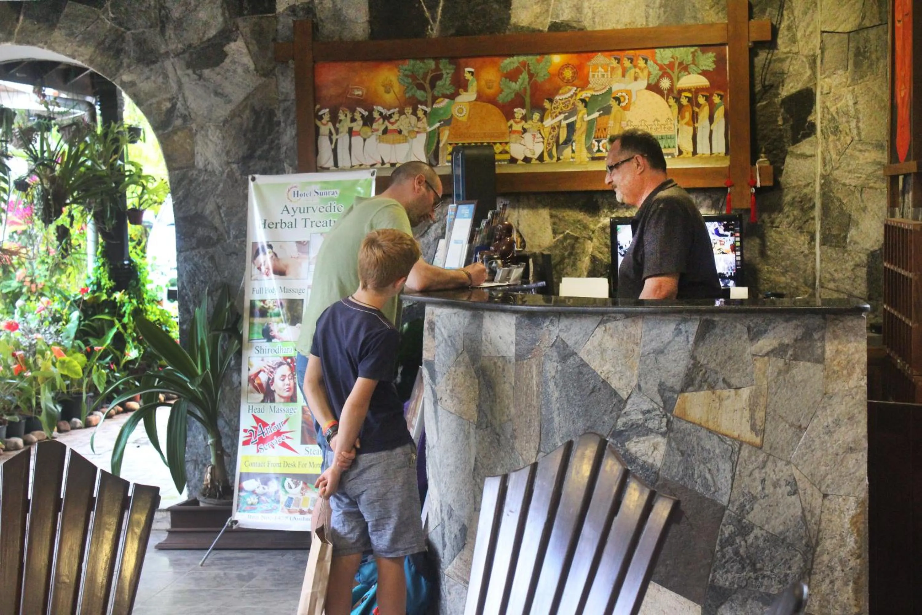 Lobby or reception in Hotel Sunray
