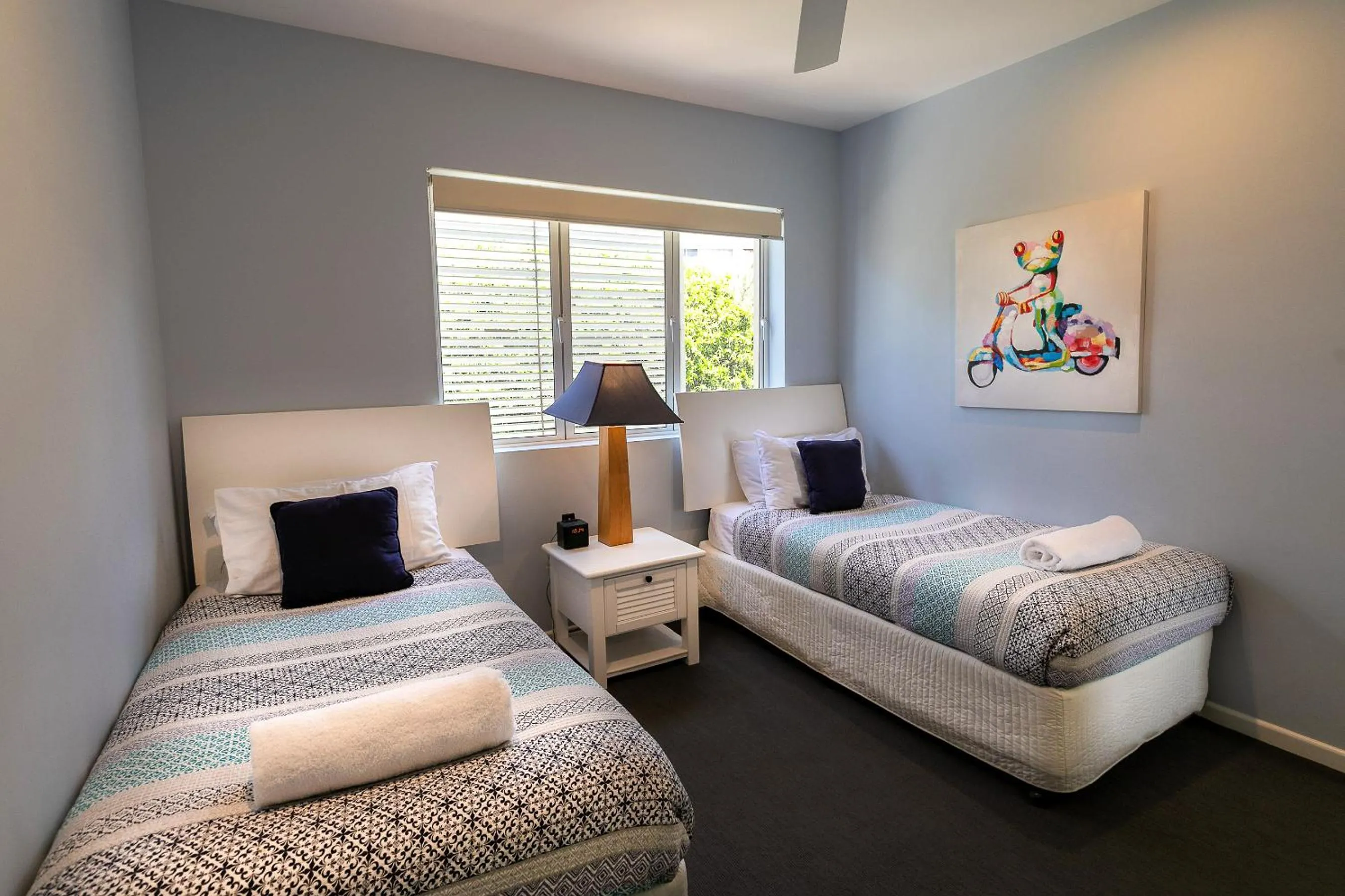 Bedroom, Bed in Aqua Promenade Beachfront Holiday Apartments