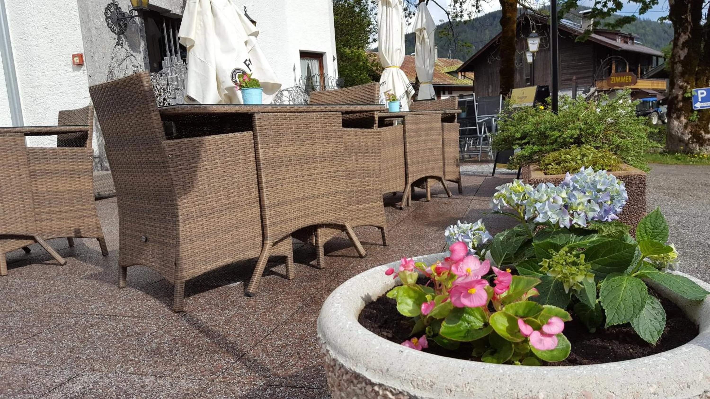 Garden in Hotel Gasthof Gaistal