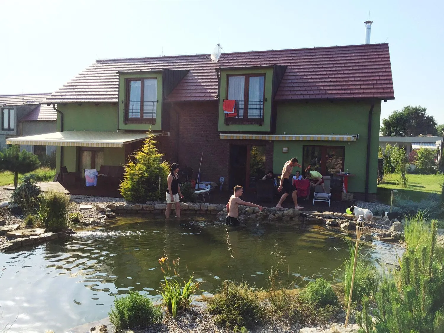 Garden in Lake View Apartments near Golf Resort Kunětická Hora, Dříteč