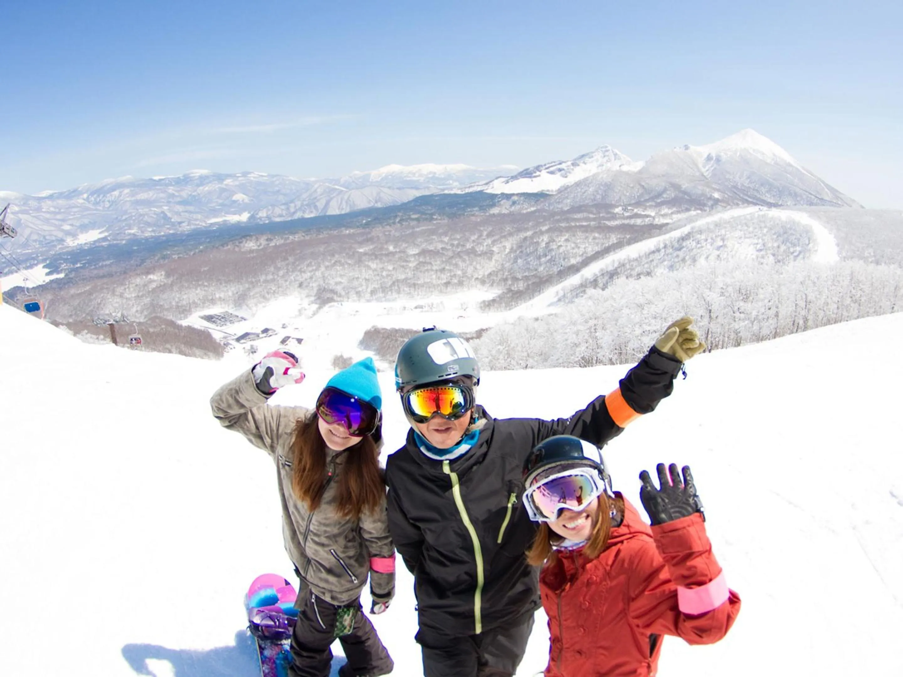 Skiing in Urabandai Lake Resort Geihinkan Nekoma Rikyu