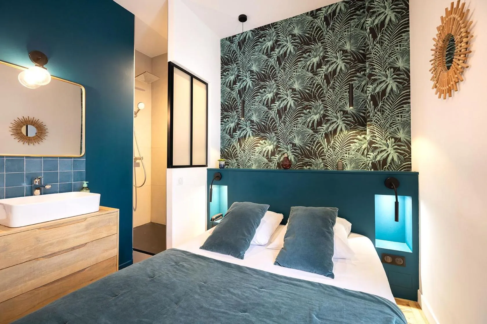 Bed in Hotel de La Paix