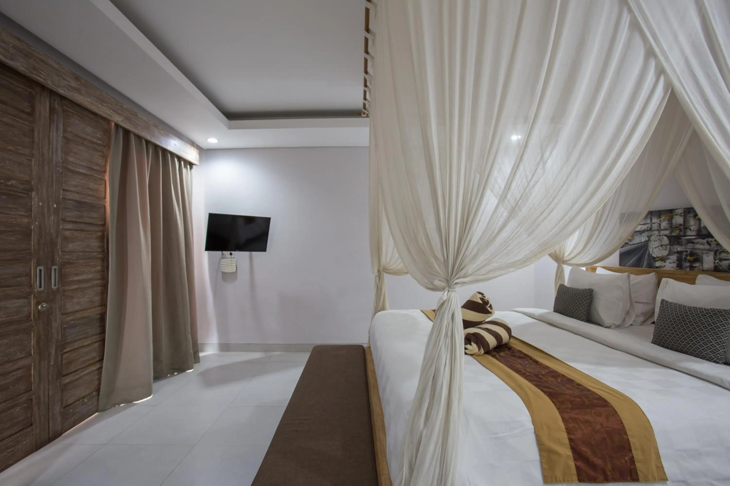 Bedroom, Bed in The Awandari Villas Seminyak - CHSE Certified