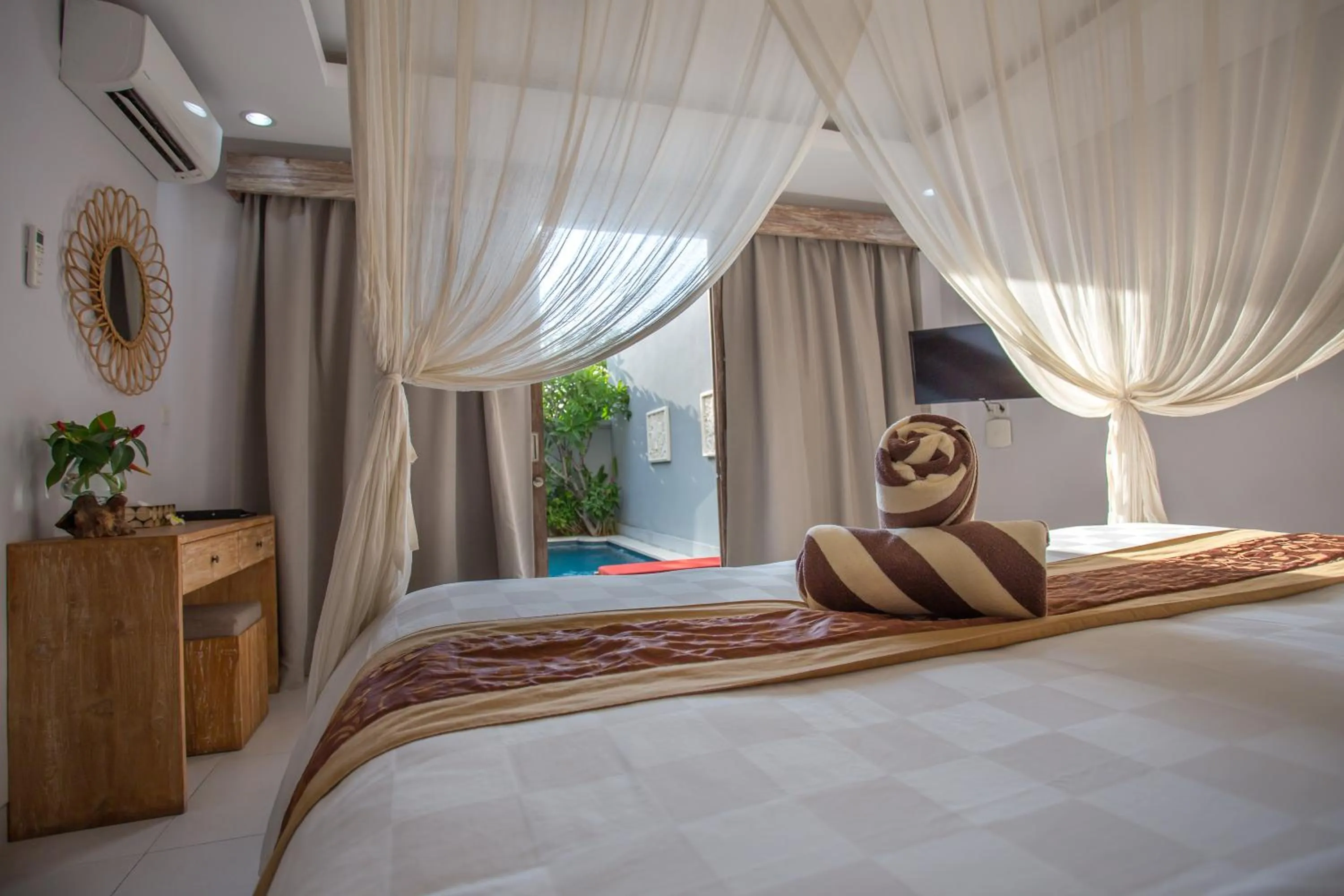 Bed in The Awandari Villas Seminyak - CHSE Certified
