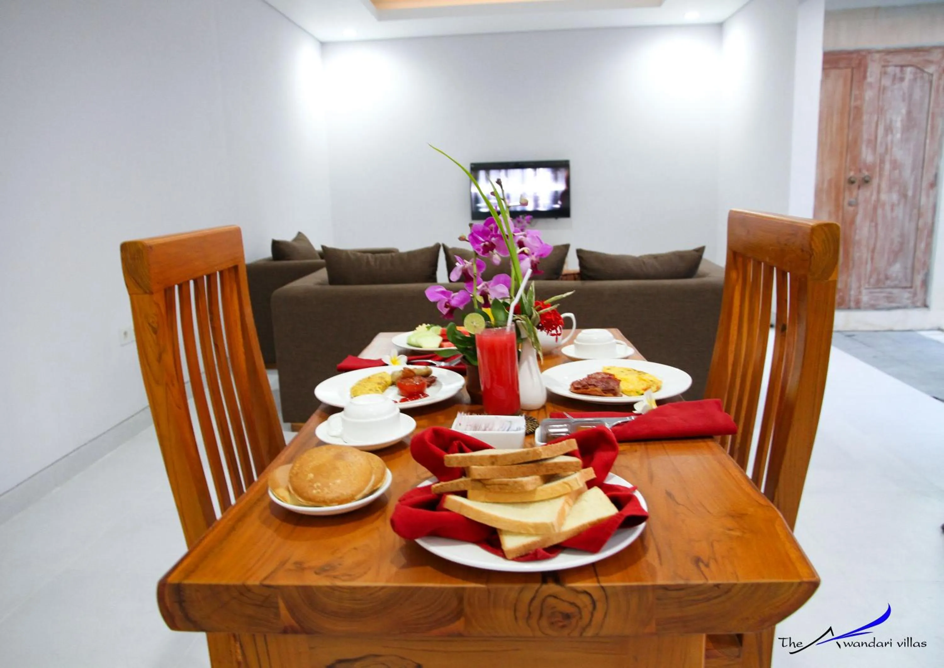 Dining area in The Awandari Villas Seminyak - CHSE Certified