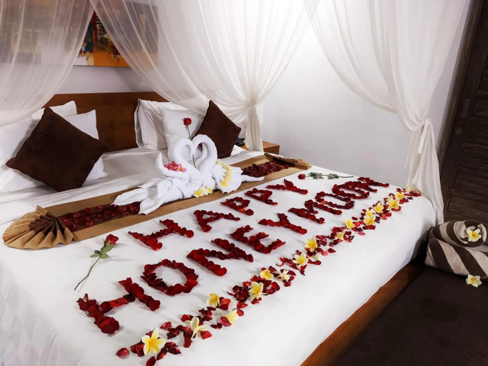 Bedroom, Bed in The Awandari Villas Seminyak - CHSE Certified