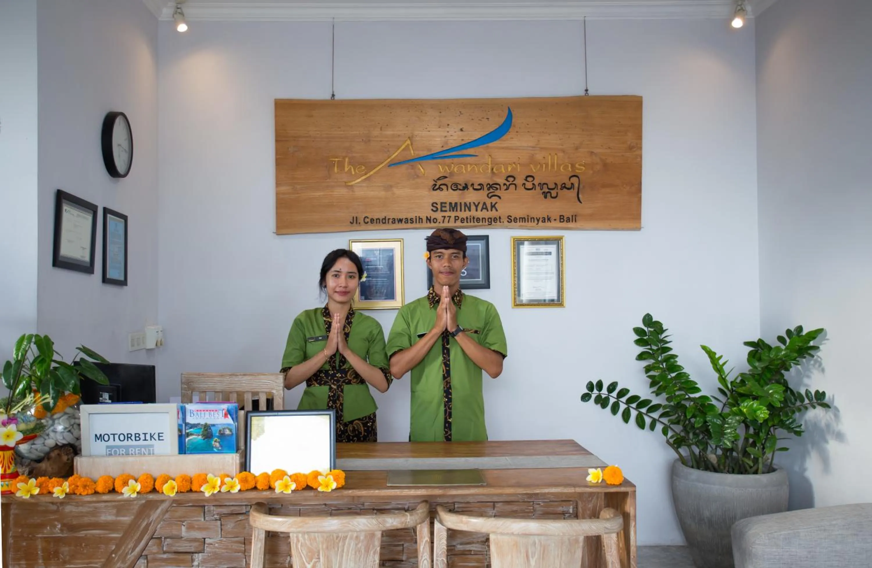 Lobby or reception in The Awandari Villas Seminyak - CHSE Certified