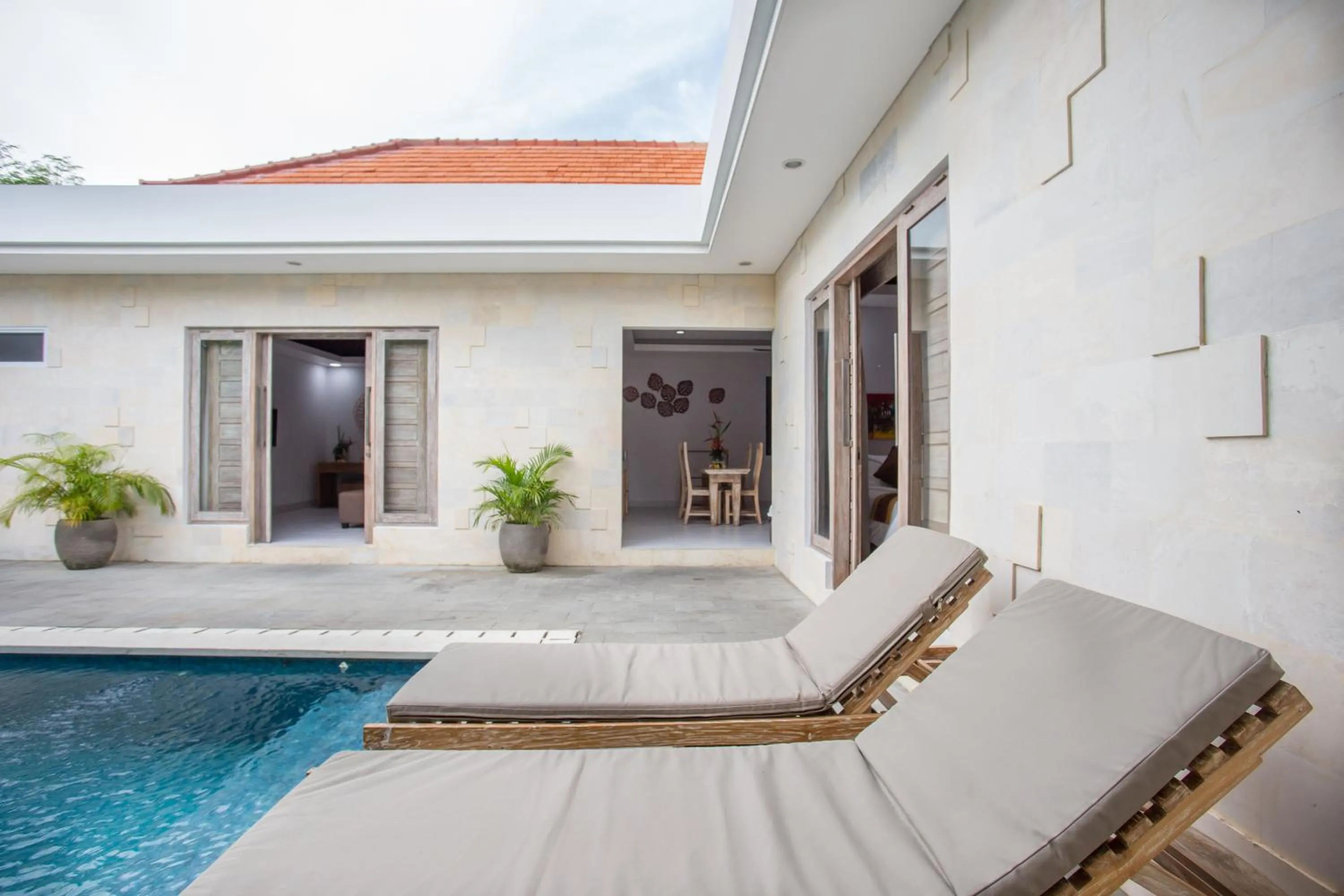 Swimming pool in The Awandari Villas Seminyak - CHSE Certified