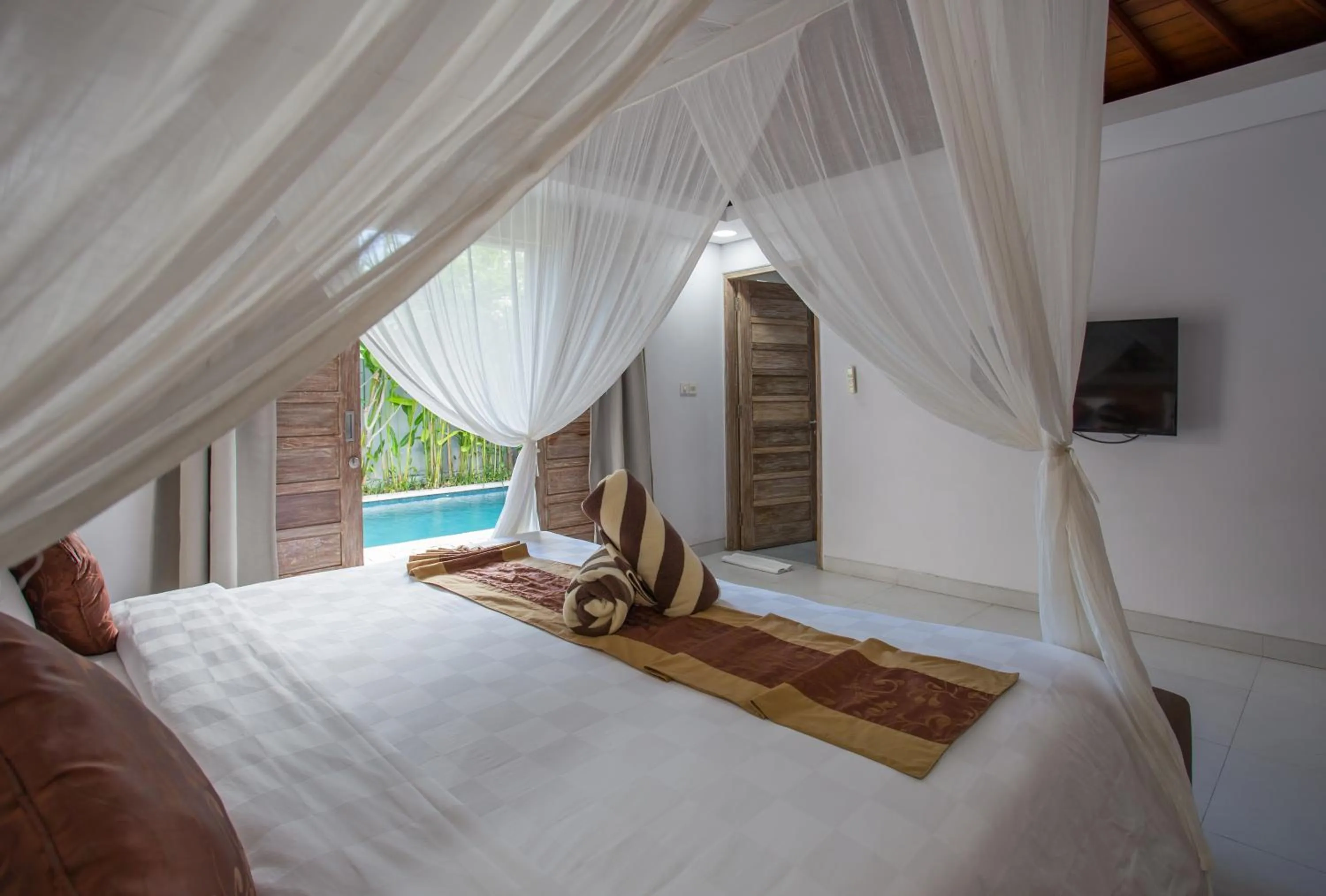 Bed in The Awandari Villas Seminyak - CHSE Certified