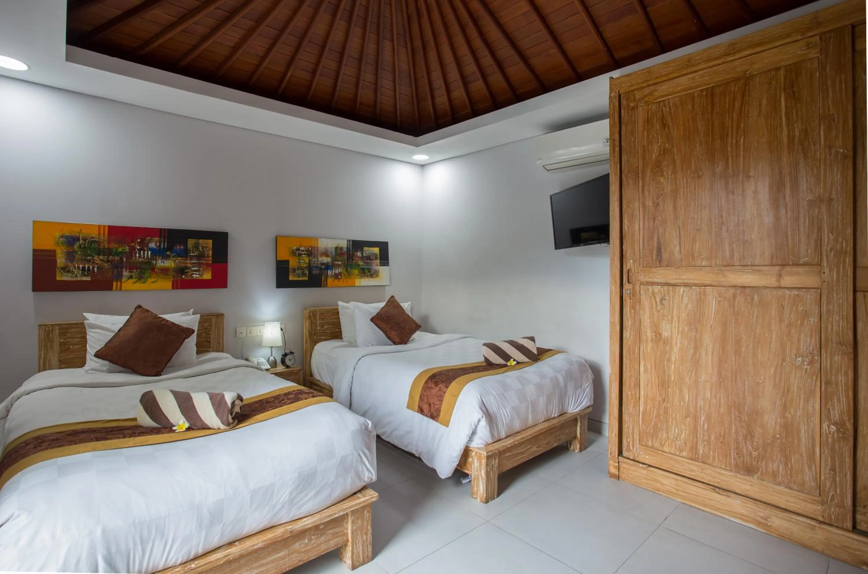 Bedroom, Bed in The Awandari Villas Seminyak - CHSE Certified