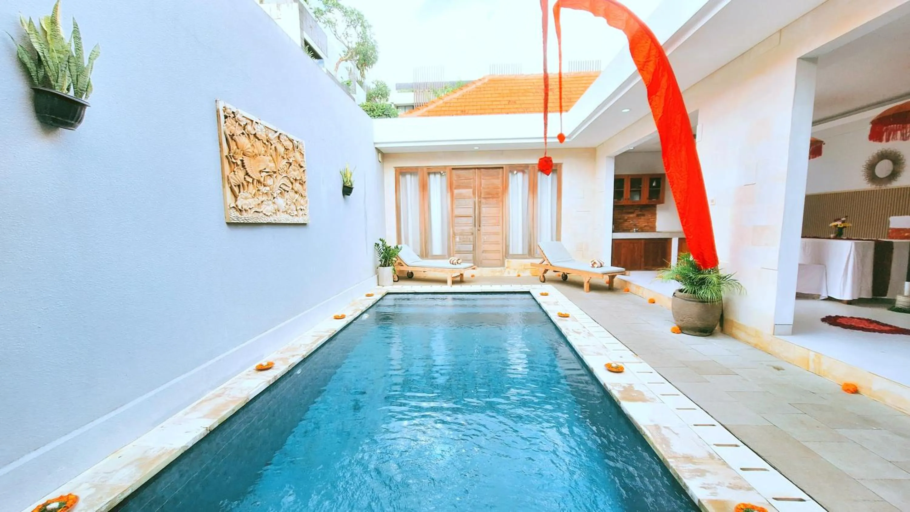 Swimming pool in The Awandari Villas Seminyak