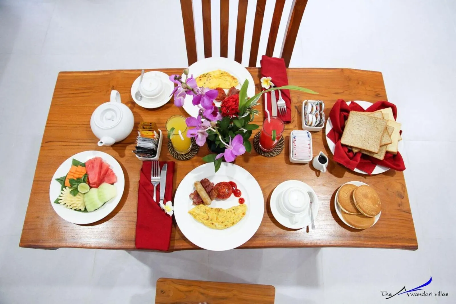 Restaurant/places to eat in The Awandari Villas Seminyak - CHSE Certified