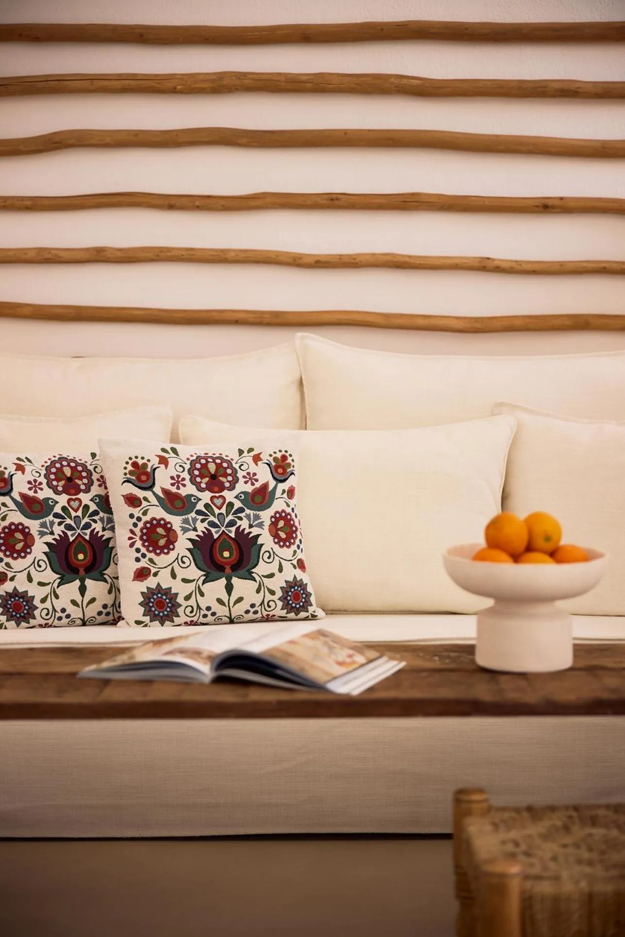 Living room in Iconic Santorini, a Boutique Cave Hotel by Sandglass