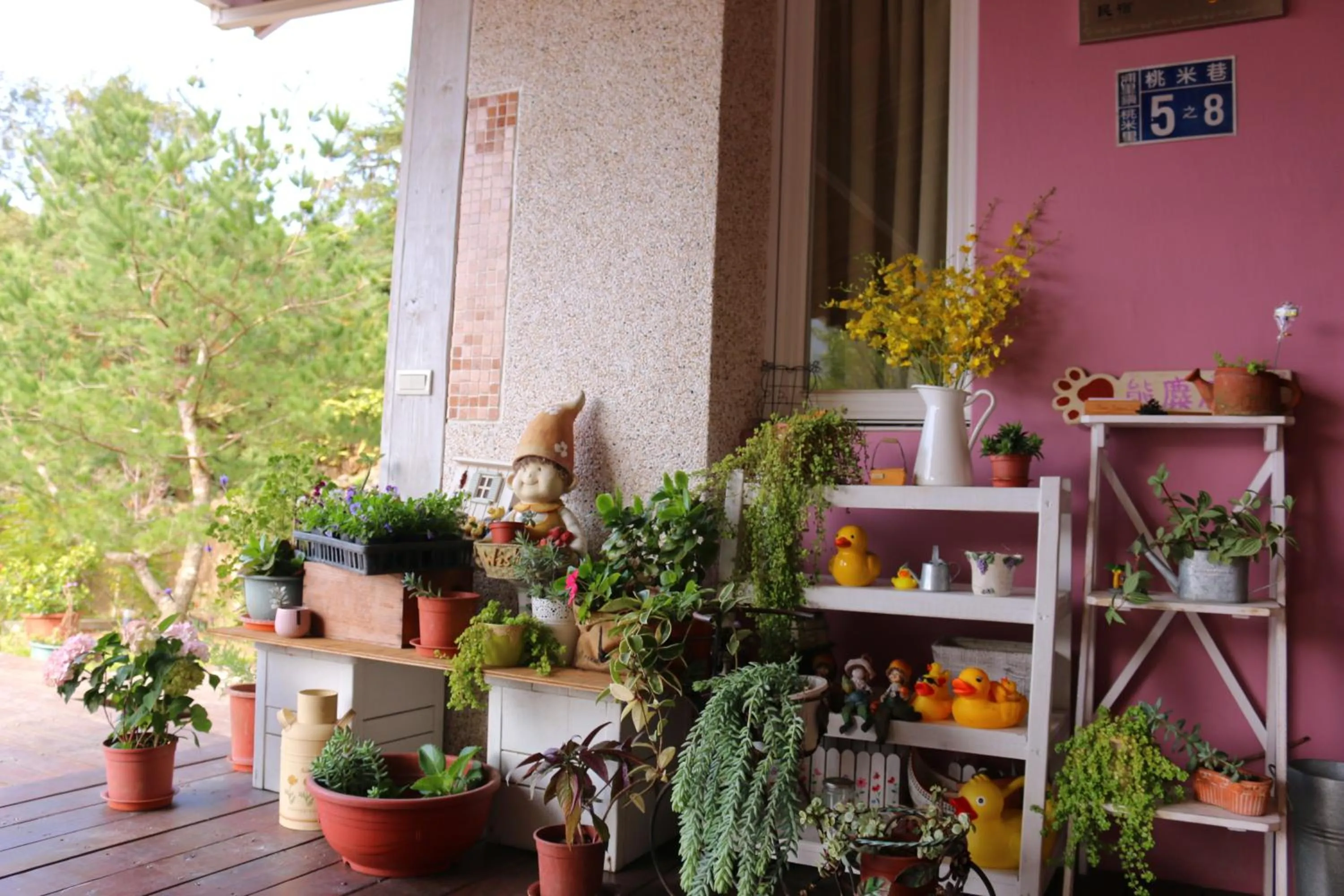 Garden in Bear Meets Moose Homestay B&B