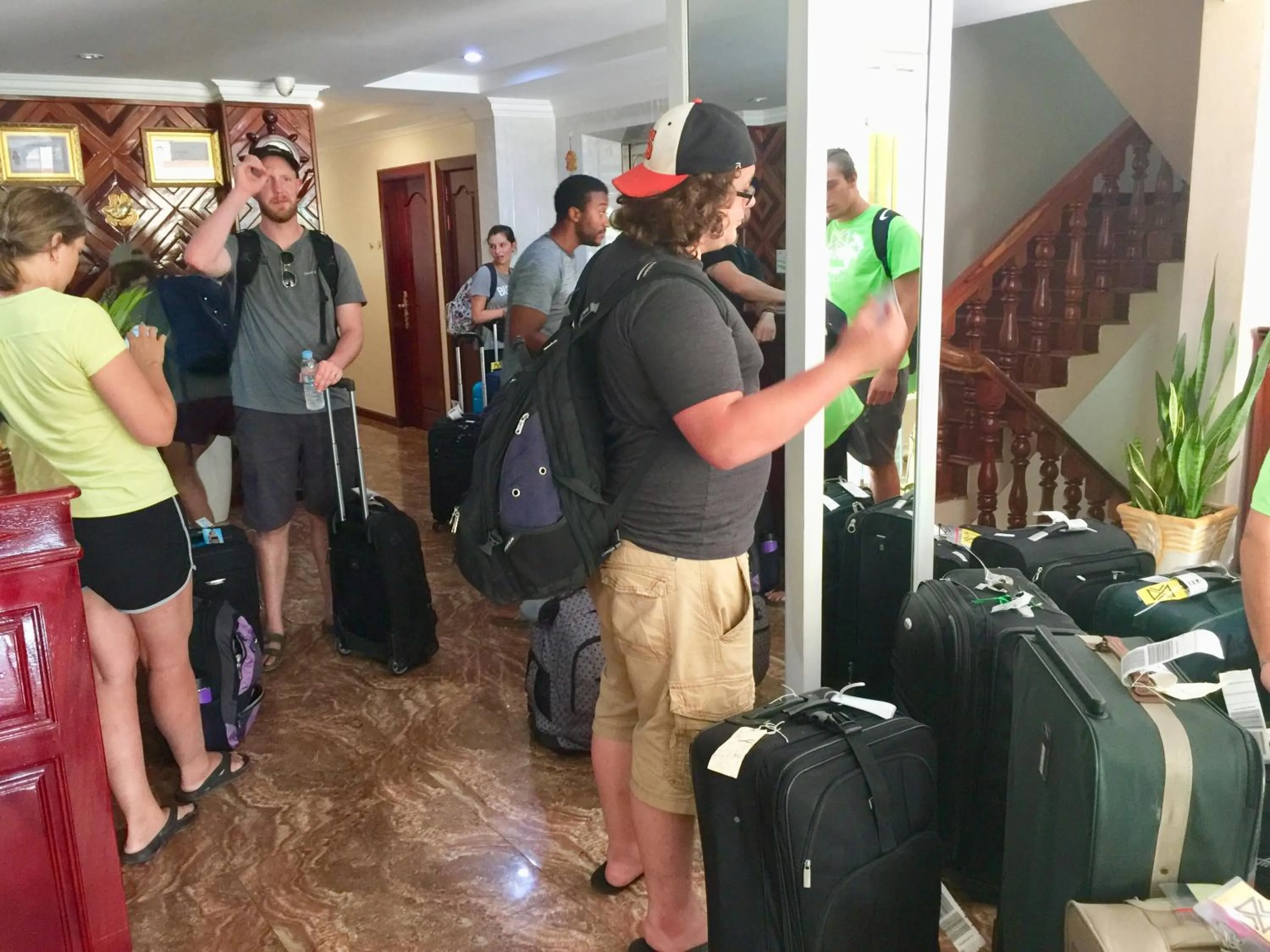 group of guests in Good Luck Day Hotel & Apartment