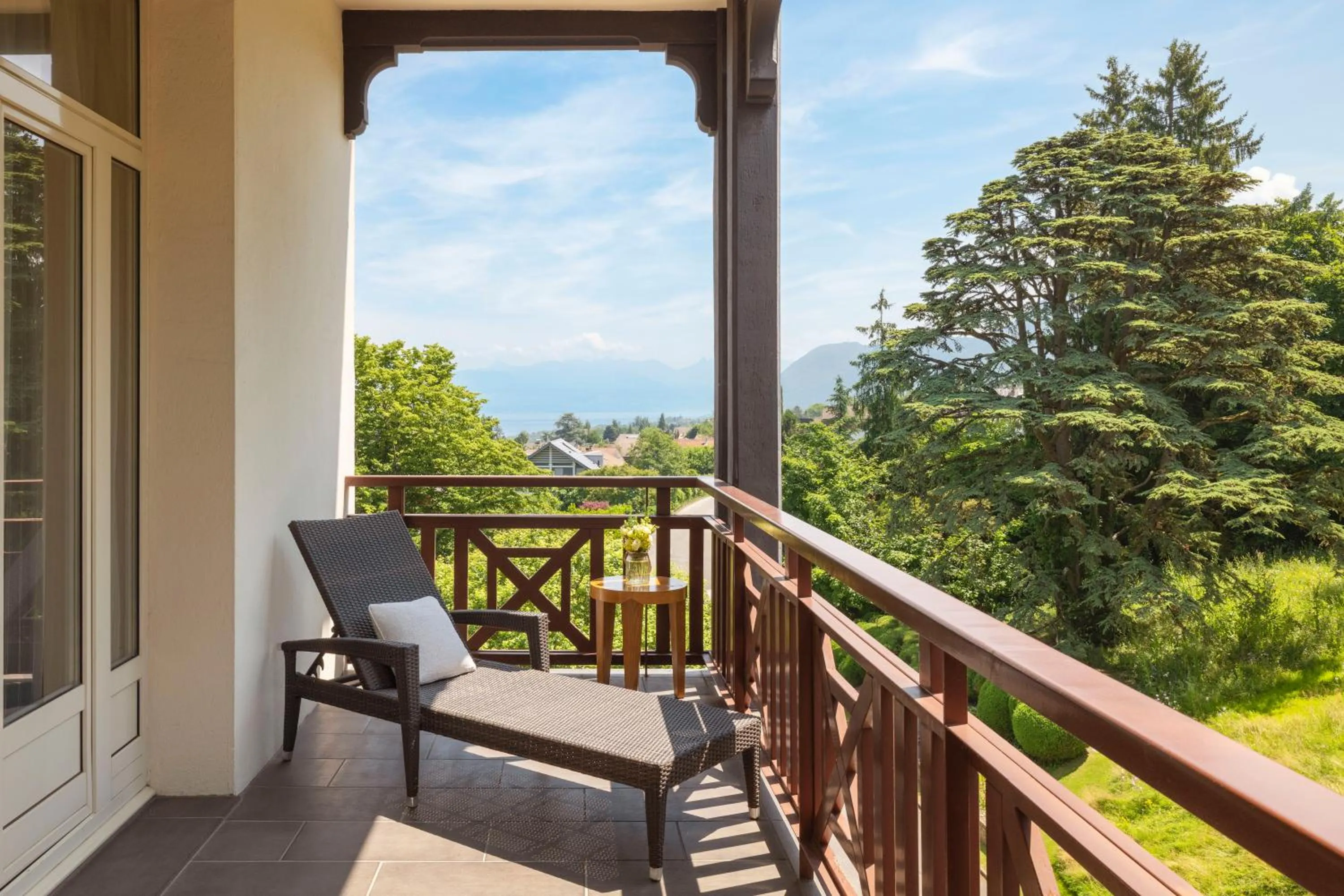 Balcony/Terrace in Hôtel Ermitage