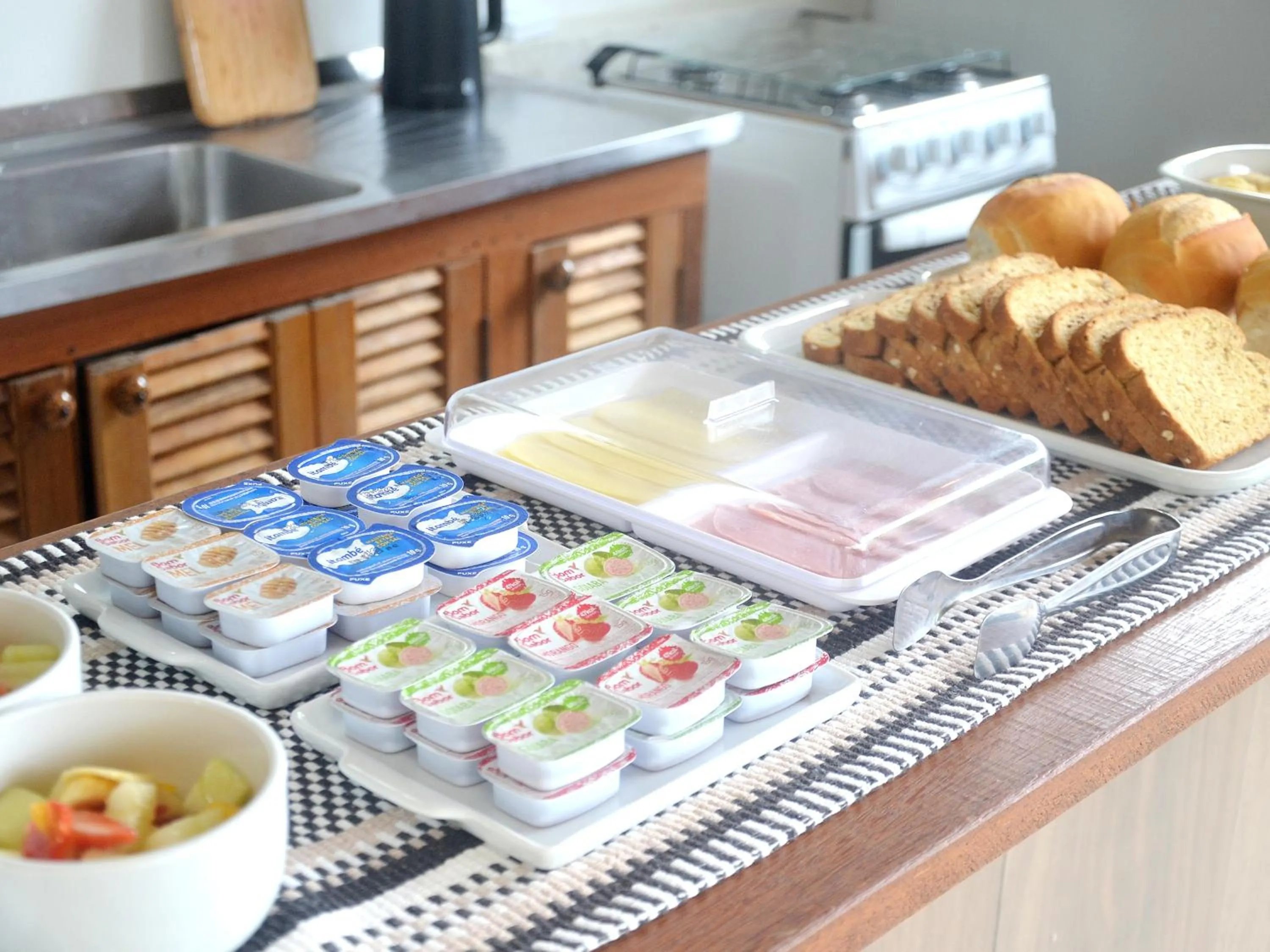 Continental breakfast in Pousada la Boheme Guarda do Embaú - SC