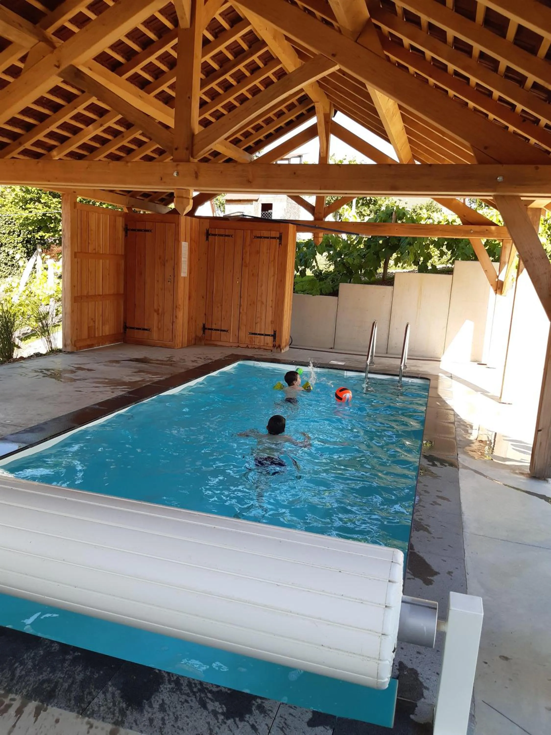 Pool view in Les Granges Modernes