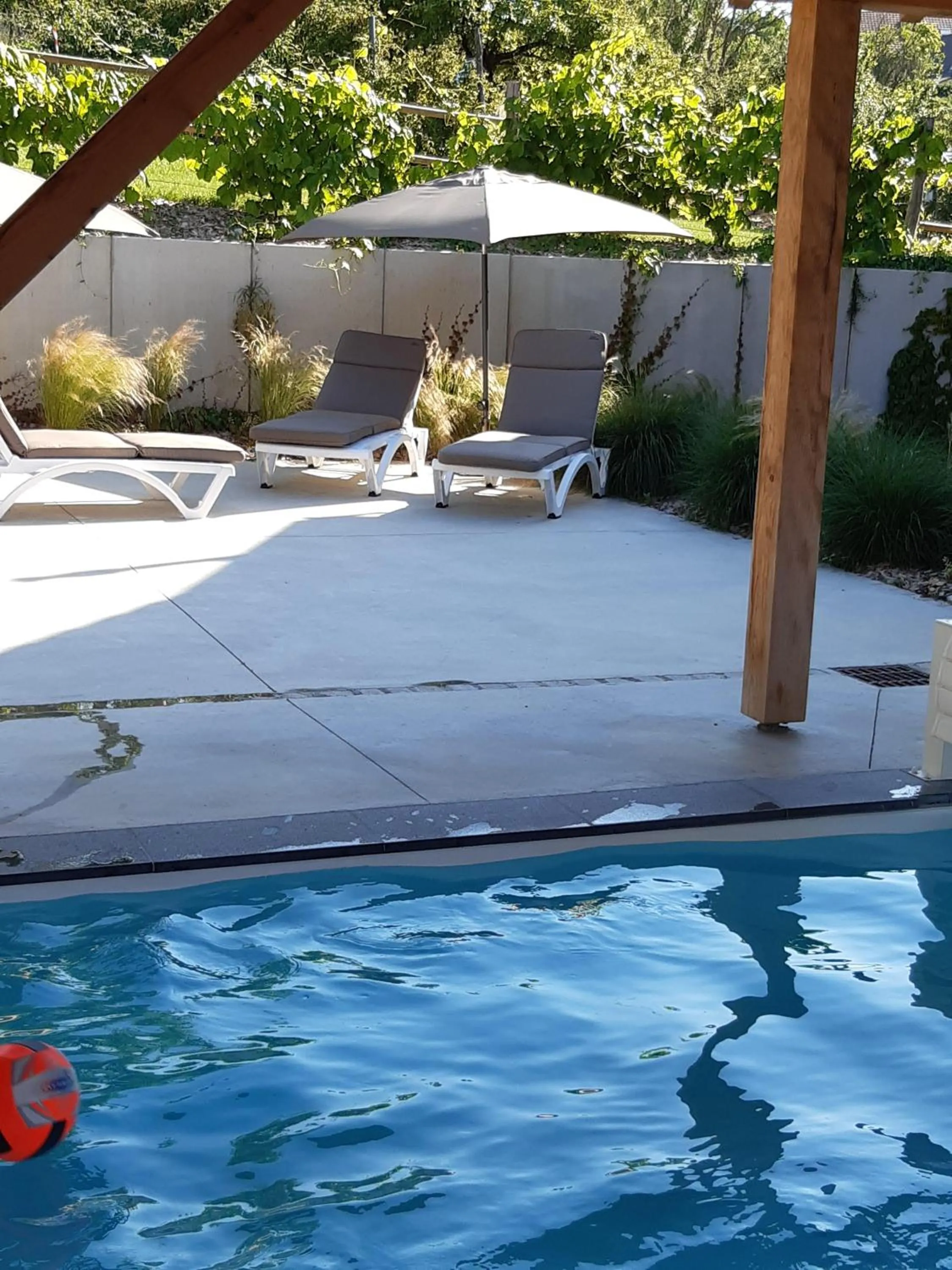 Pool view in Les Granges Modernes