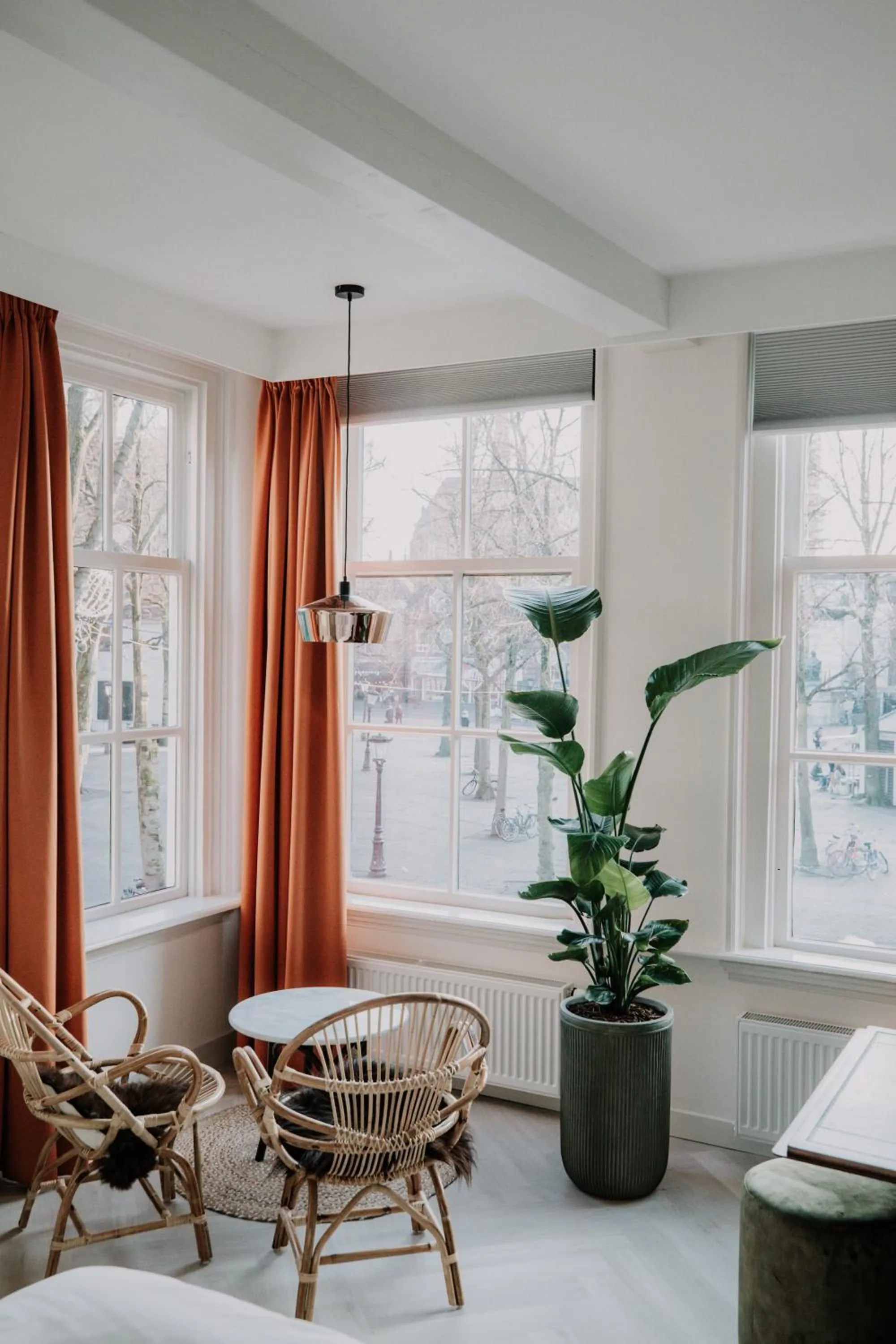 Seating area in Brass Hotel