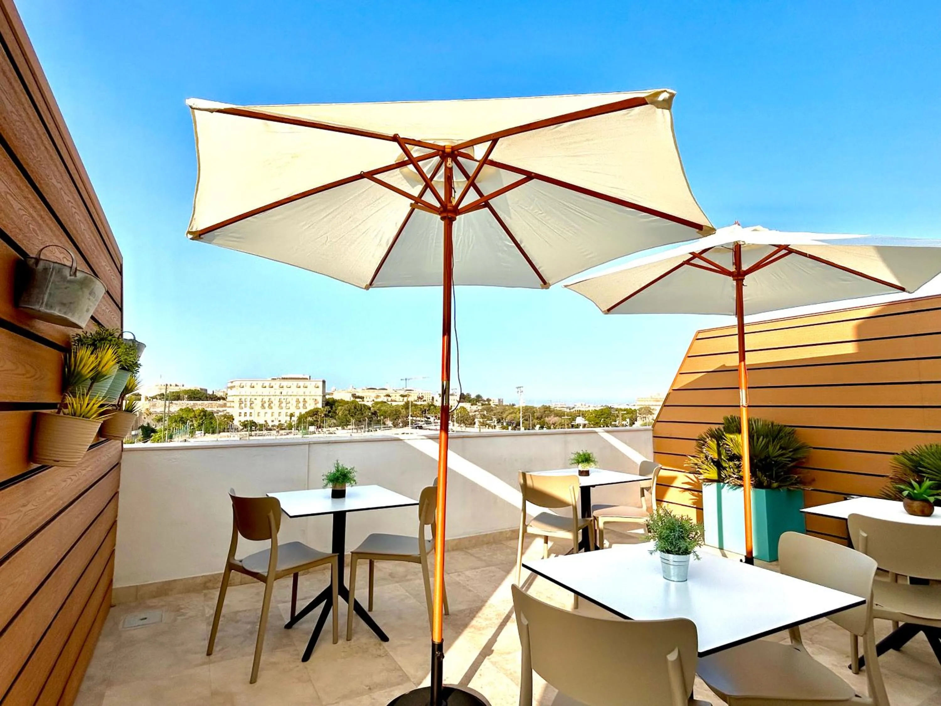 Balcony/Terrace in Tritoni Valletta Boutique Hotel