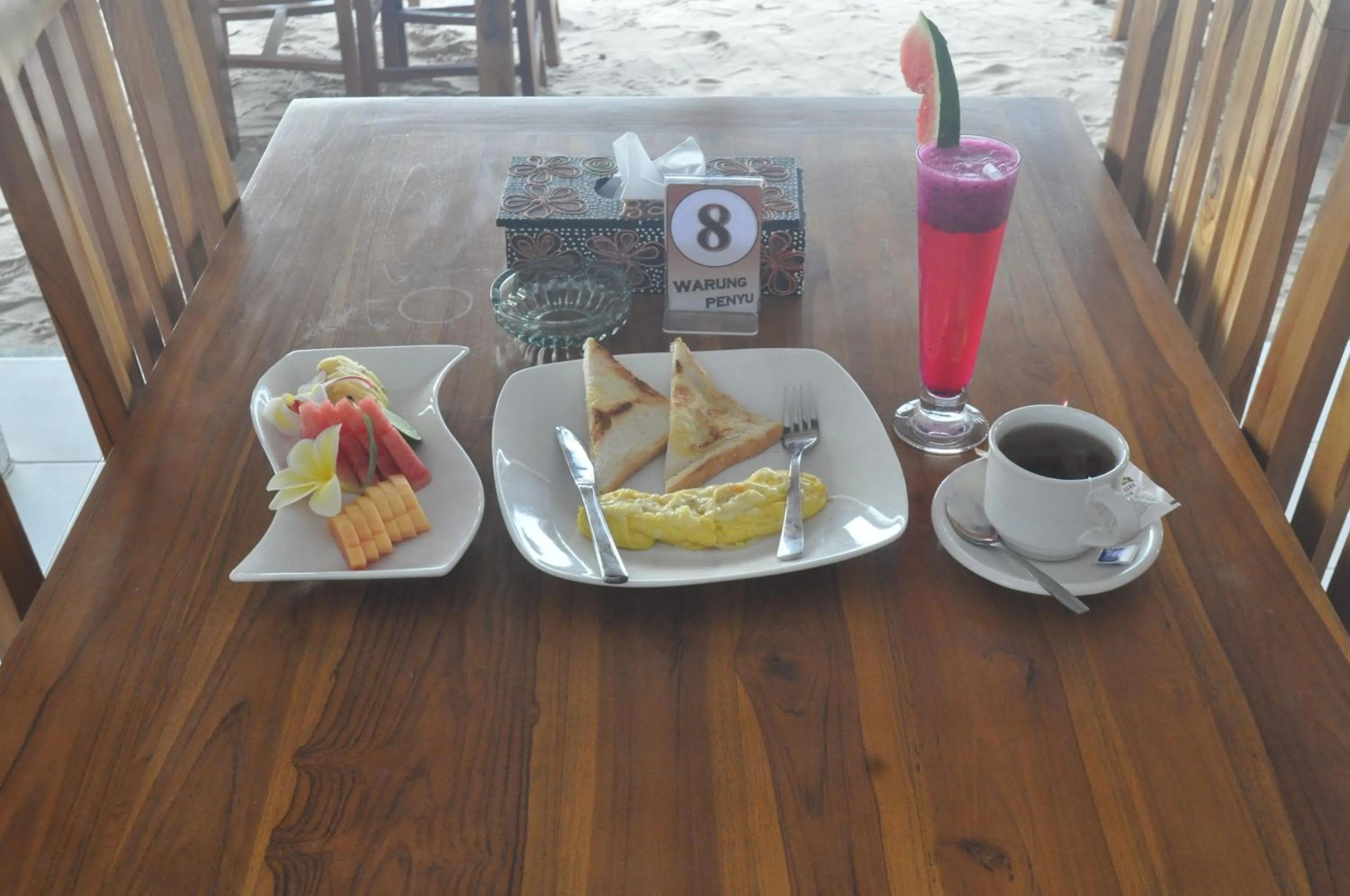 Breakfast in KKorok Hill Cottage