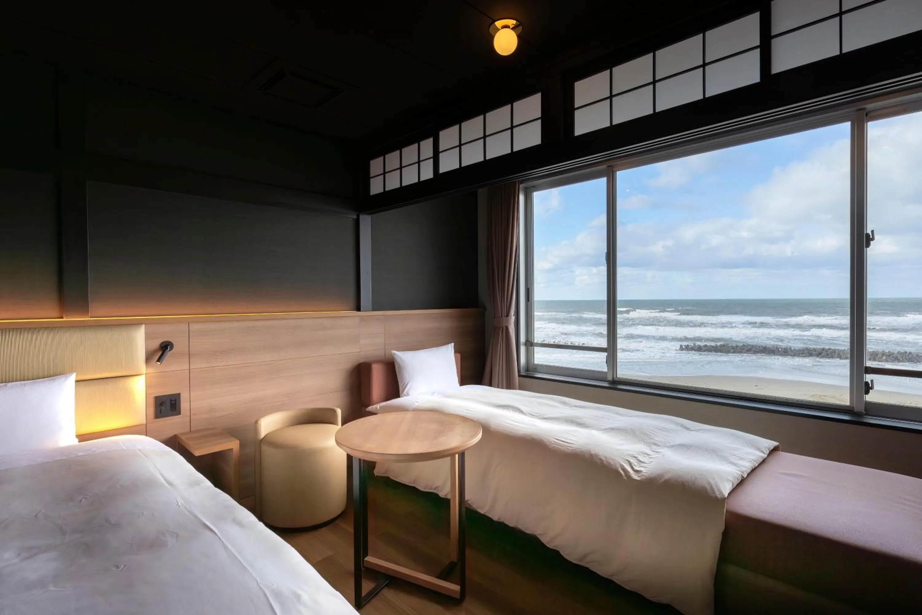 Bed in Ikkyu -Seaside Hotel-
