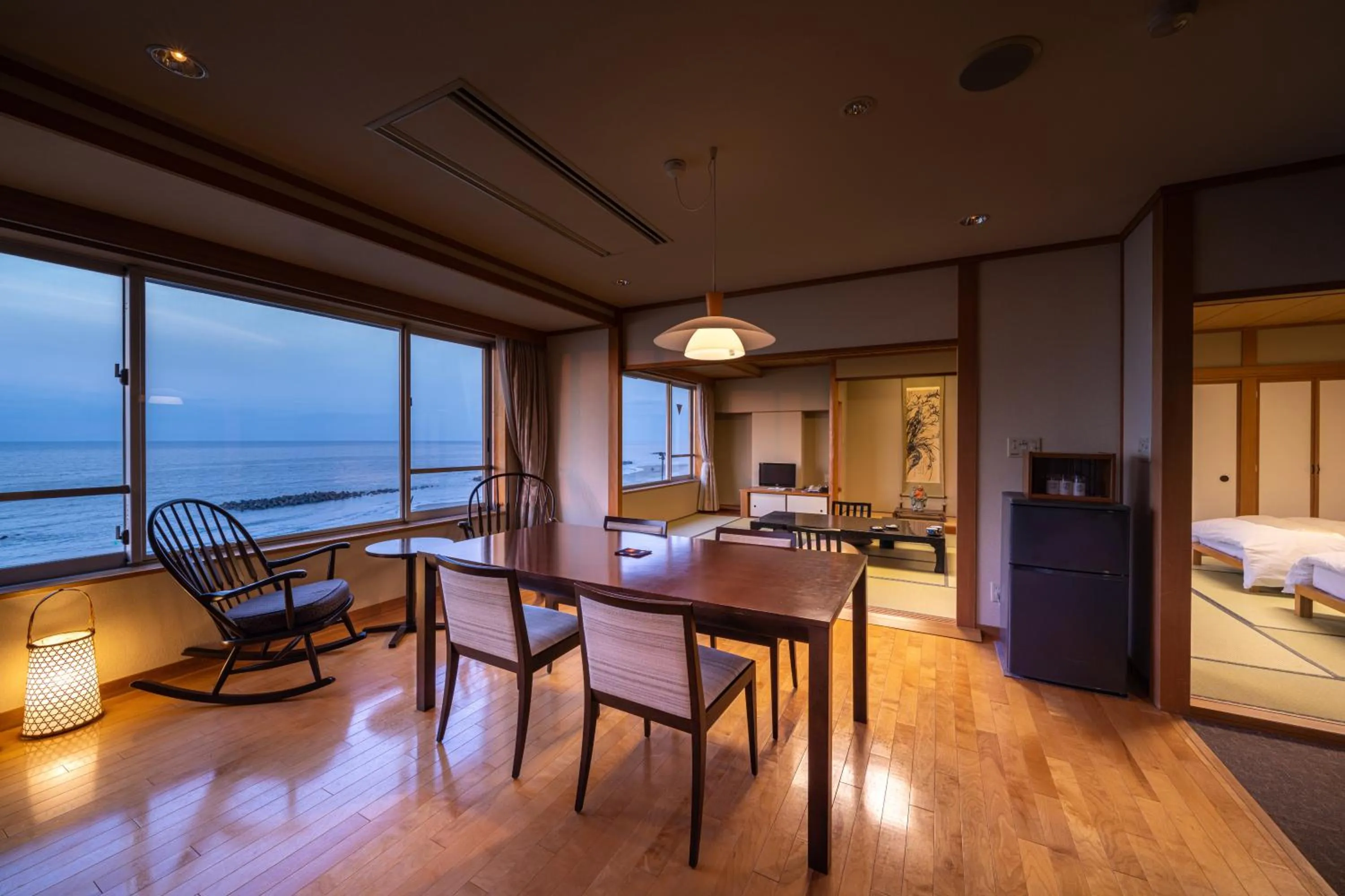 View (from property/room), Bed in Ikkyu -Seaside Hotel-