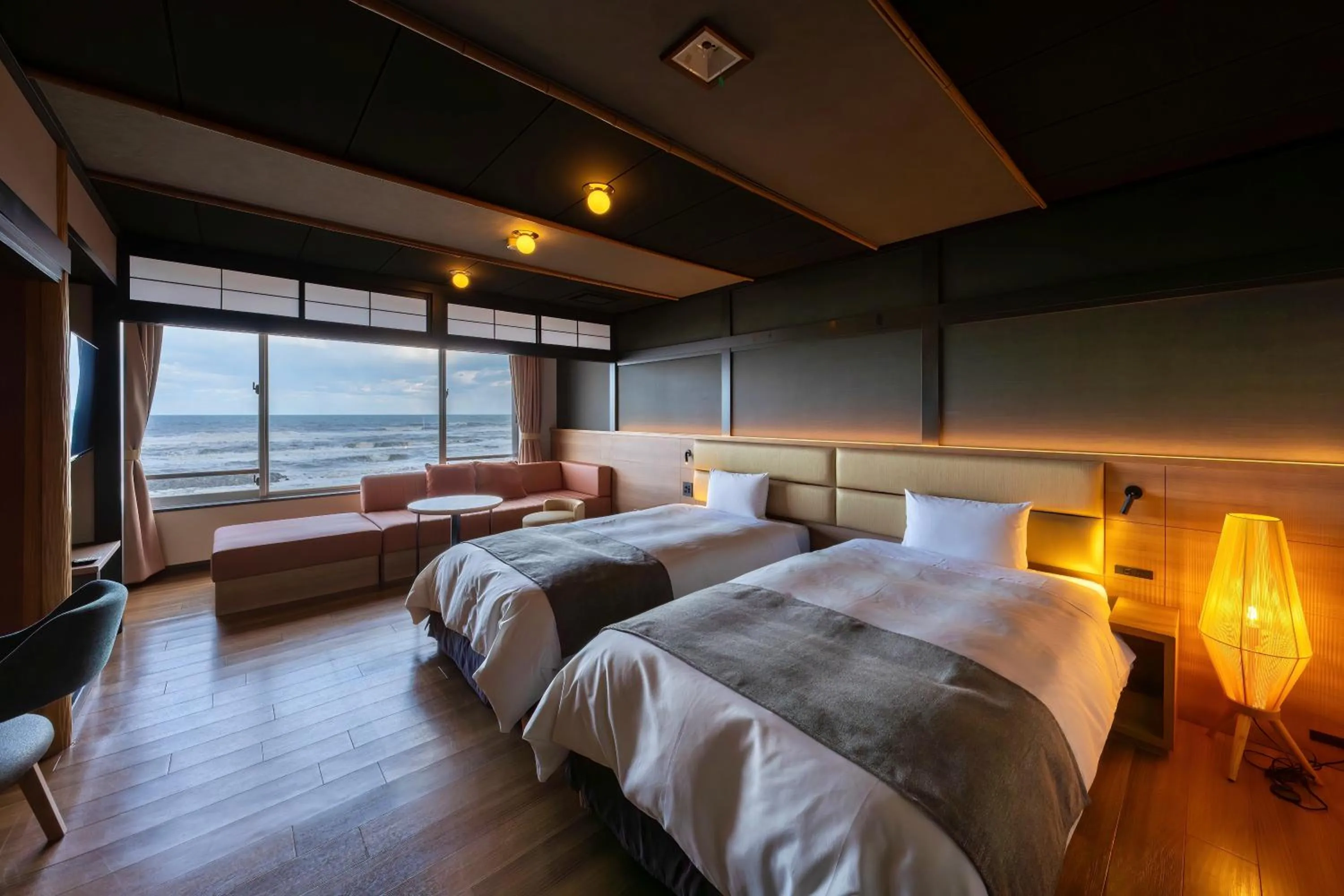 Bed in Ikkyu -Seaside Hotel-