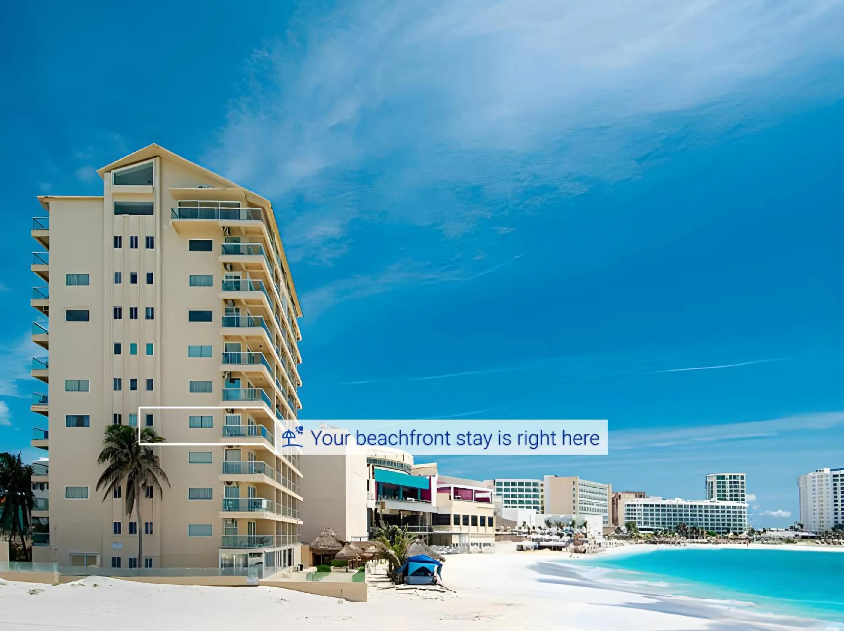 Bird's eye view in Paradise Beachfront & Nightlife Heart