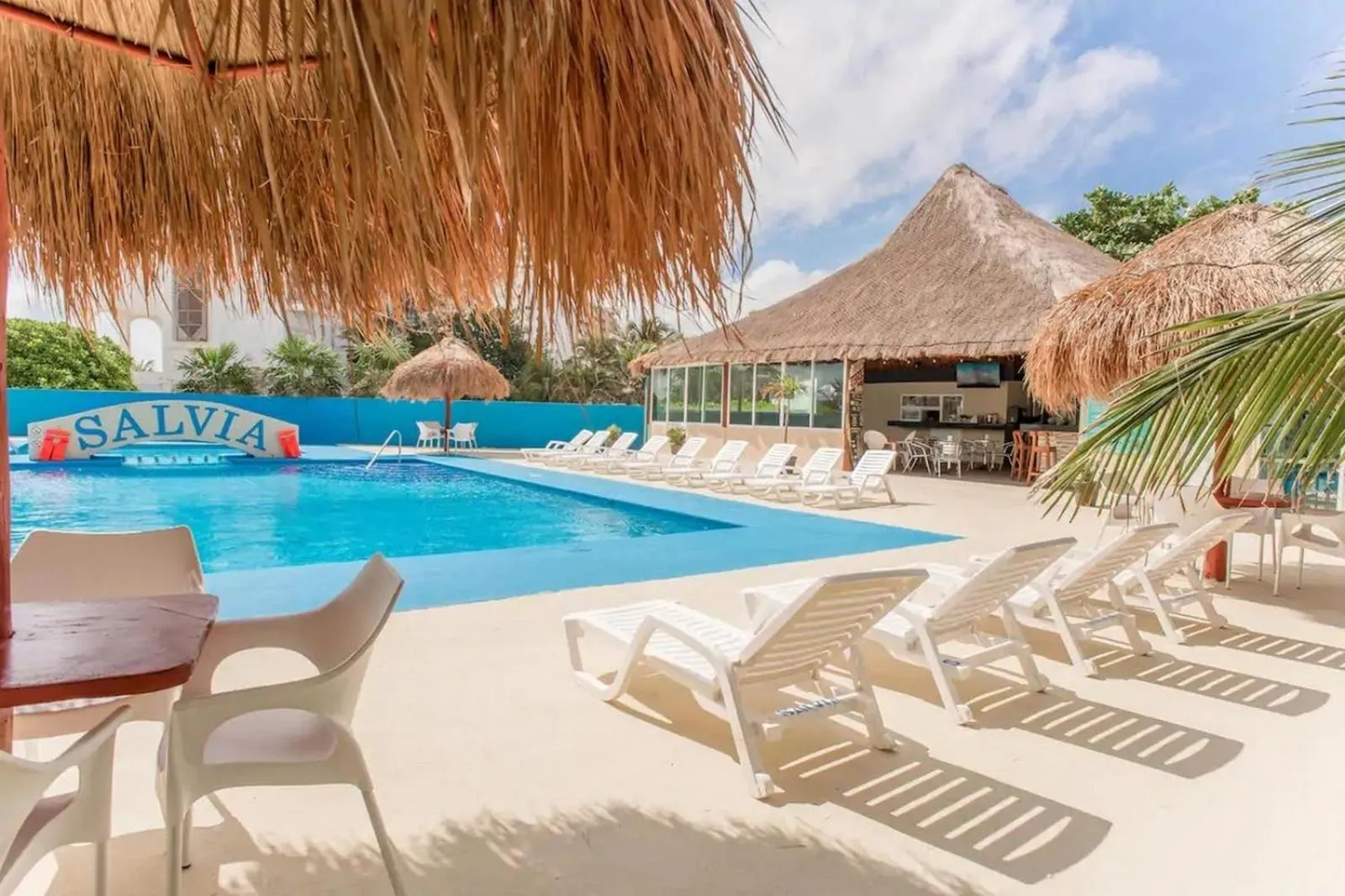 Swimming pool in Paradise Beachfront & Nightlife Heart