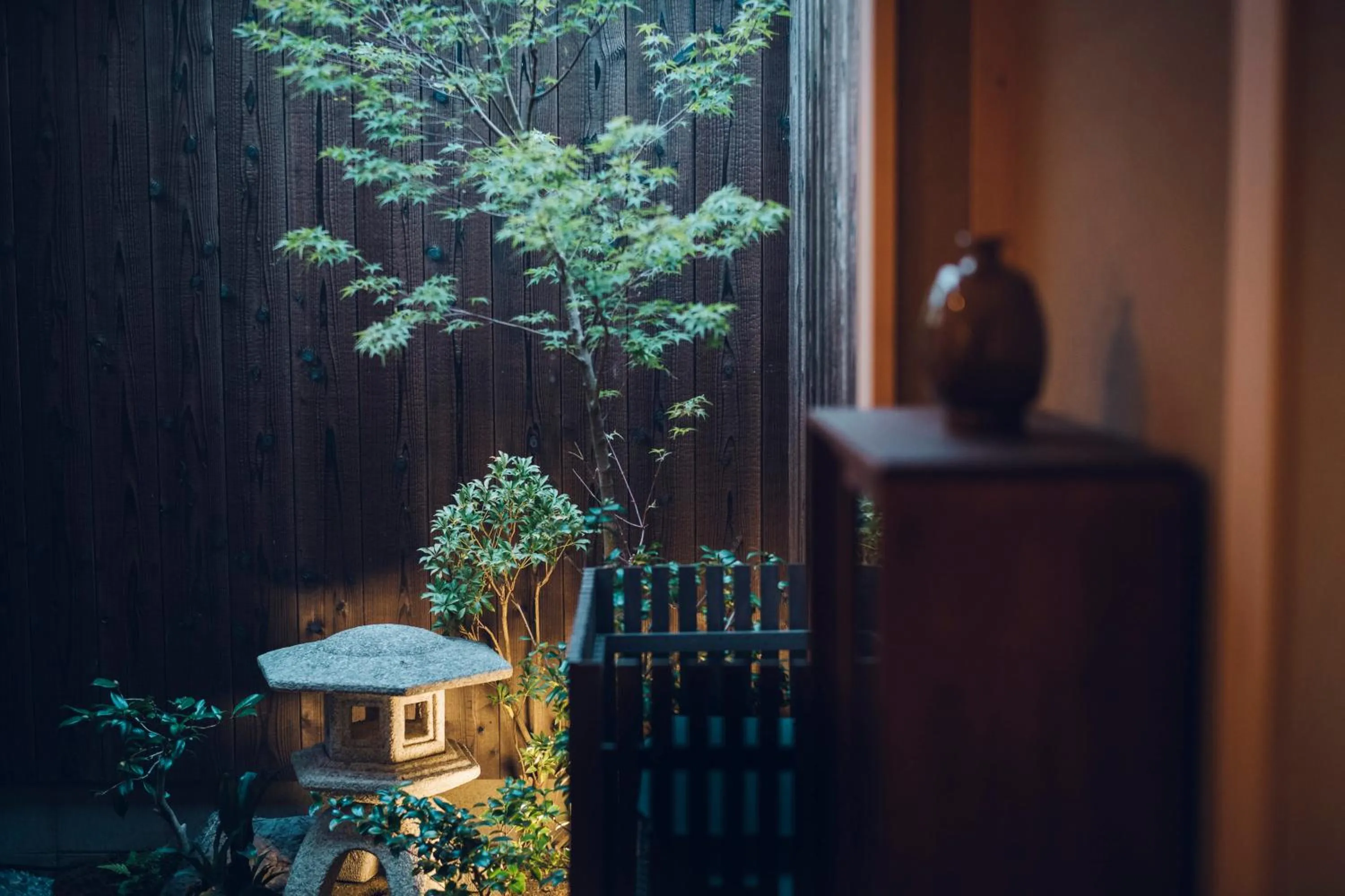 Garden view in Someno House Kyoto Dog Friendly
