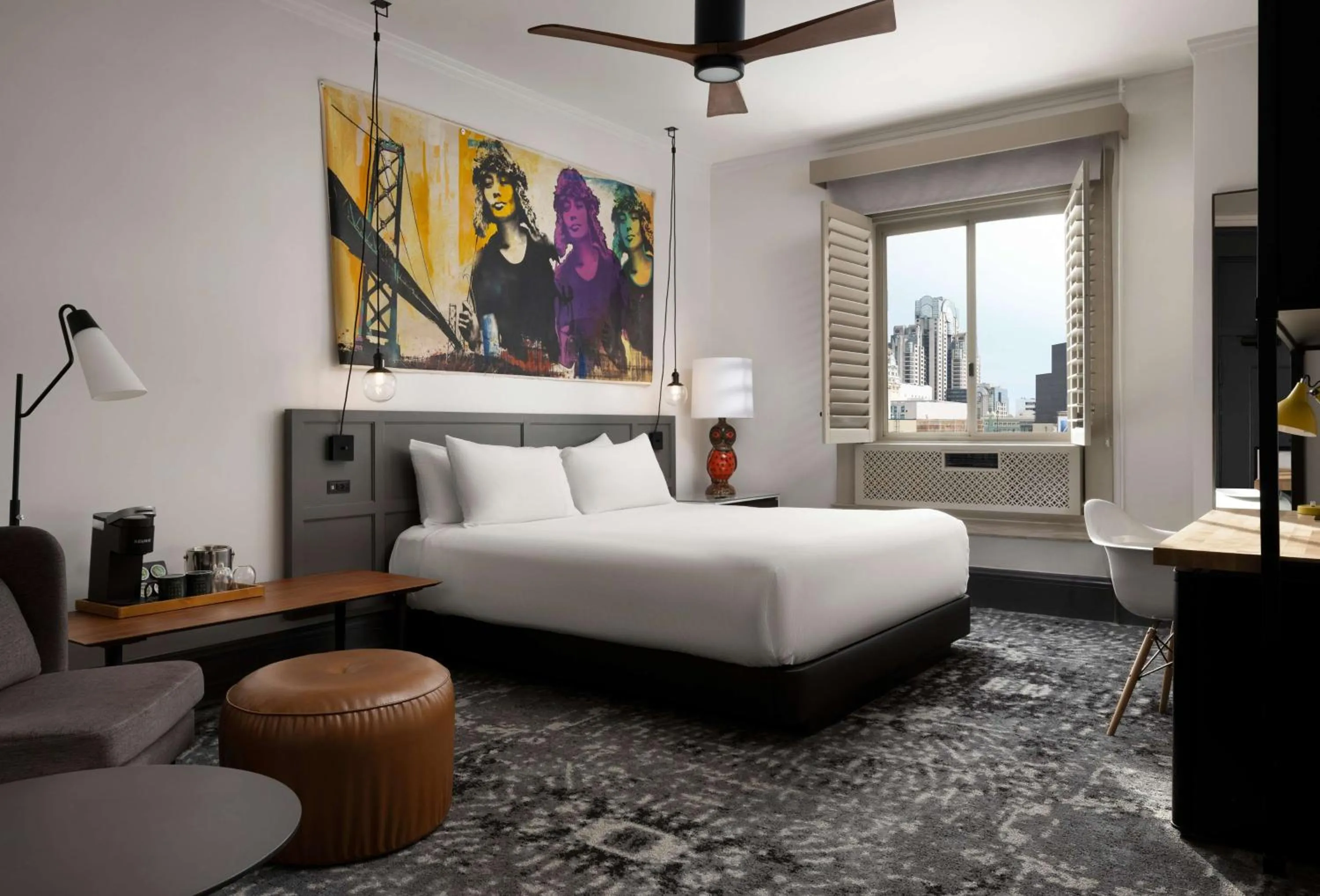 Bedroom, Bed in The Barnes San Francisco, Tapestry Collection by Hilton