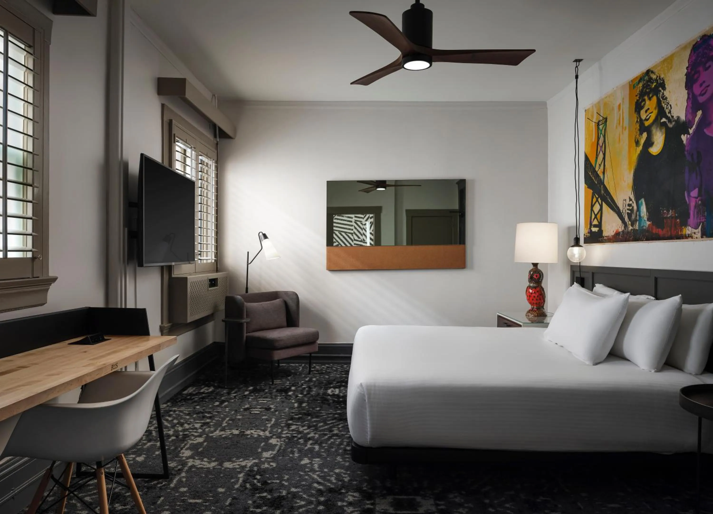 Bedroom, Bed in The Barnes San Francisco, Tapestry Collection by Hilton