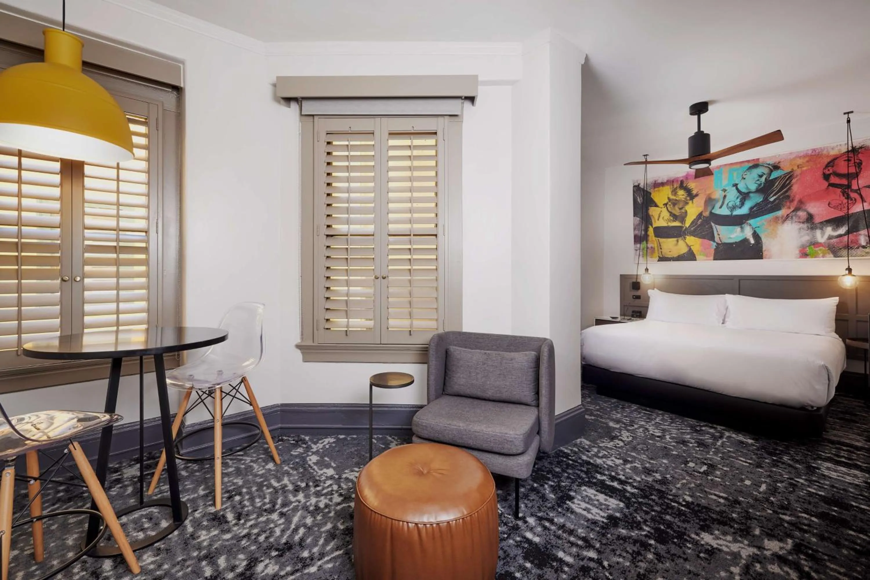 Bed in The Barnes San Francisco, Tapestry Collection by Hilton