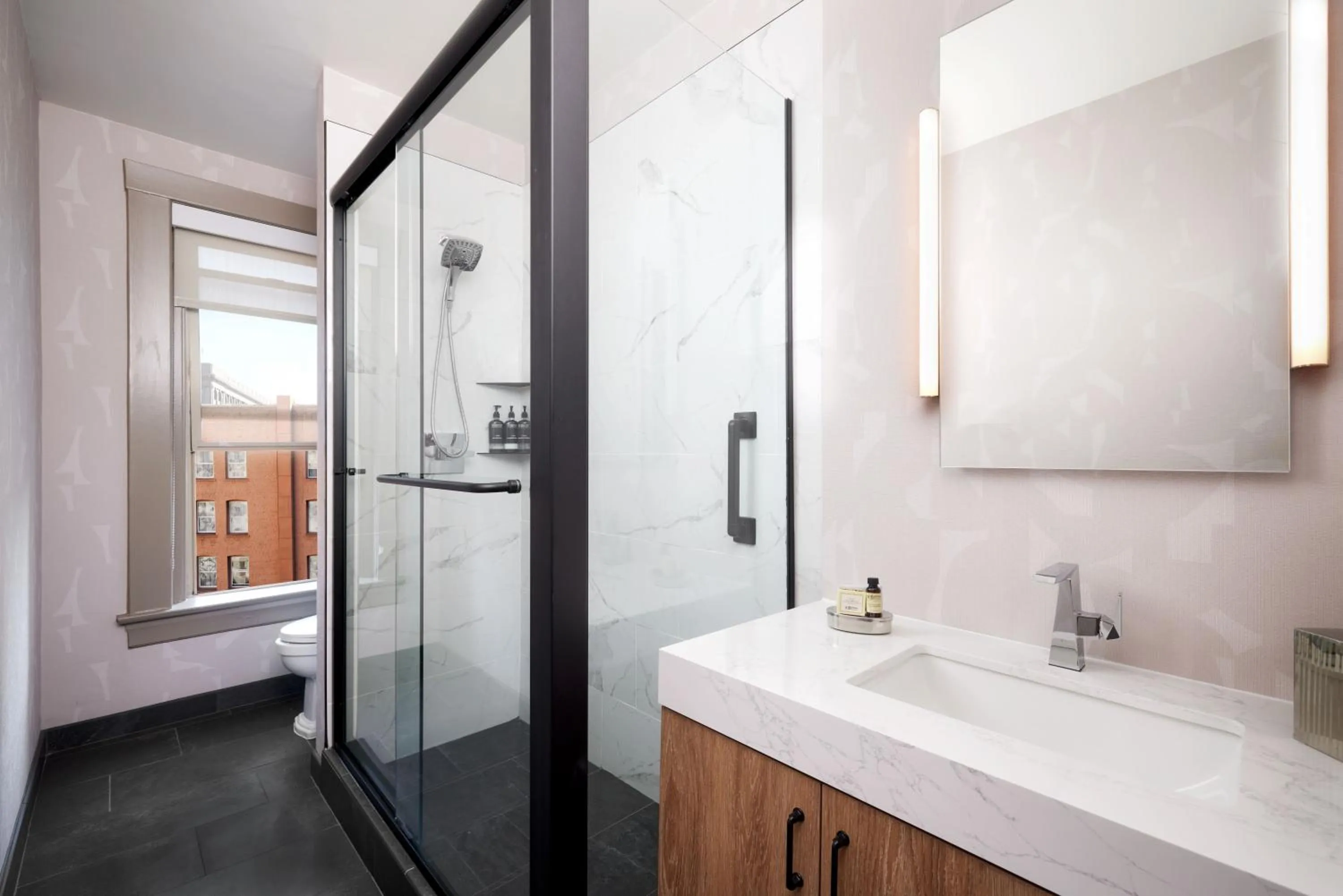 Bathroom in The Barnes San Francisco, Tapestry Collection by Hilton